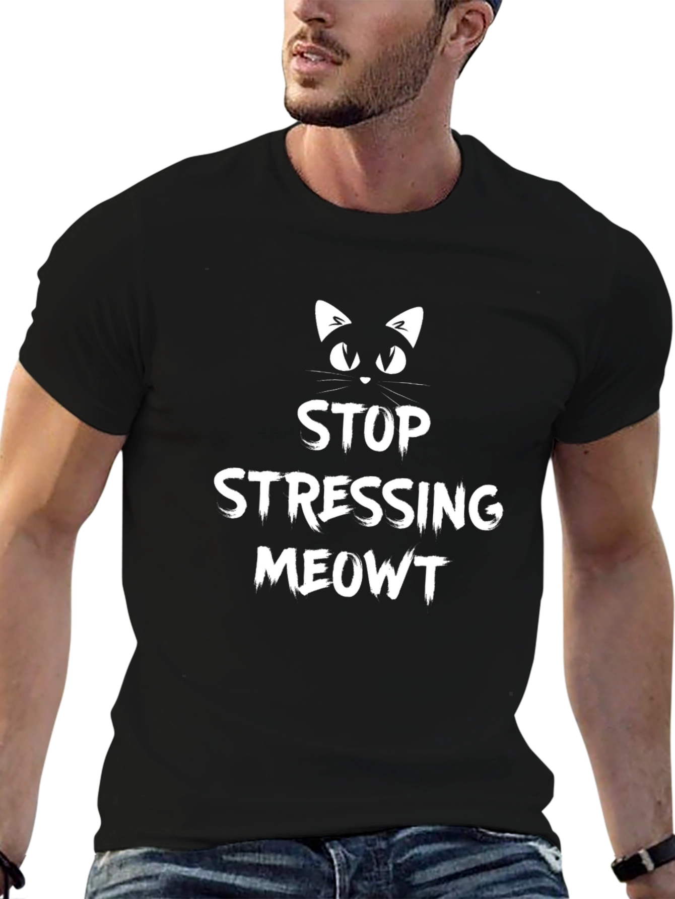 Stop Stressing Meowt T-Shirt - Cat Lover