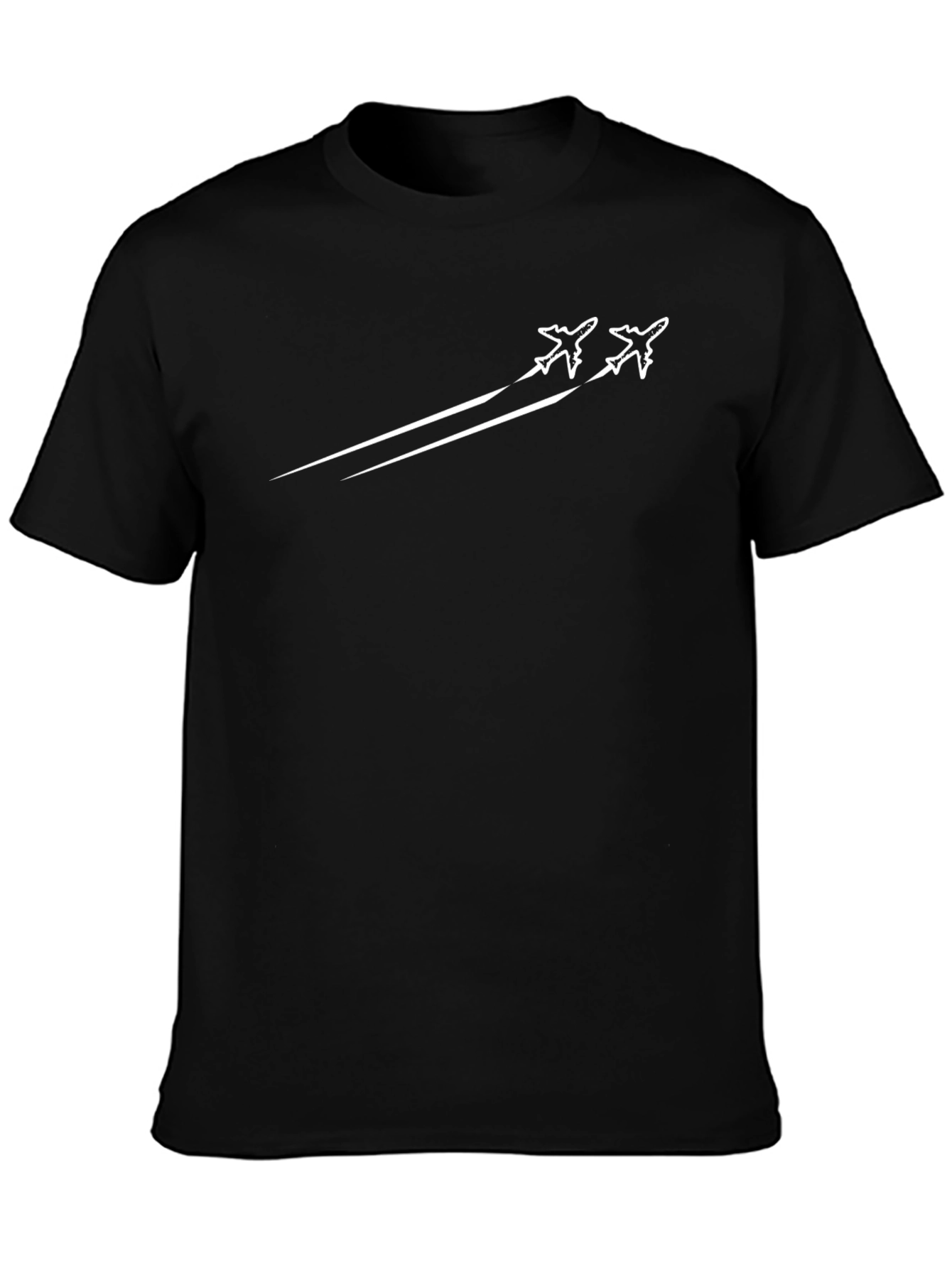 Jet Fighter Graphic Tee - Black