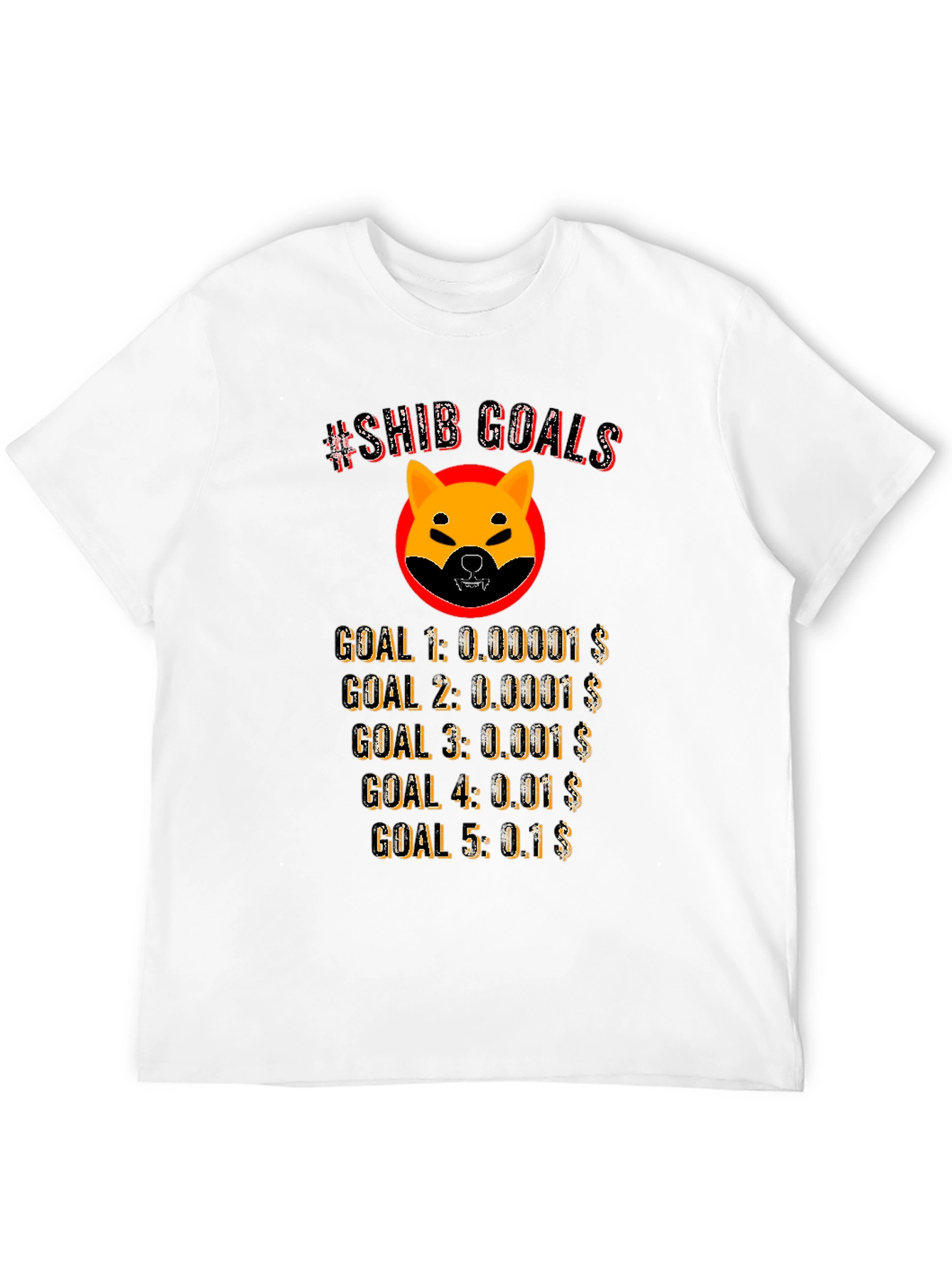 Shiba Inu Crypto Goals T-Shirt