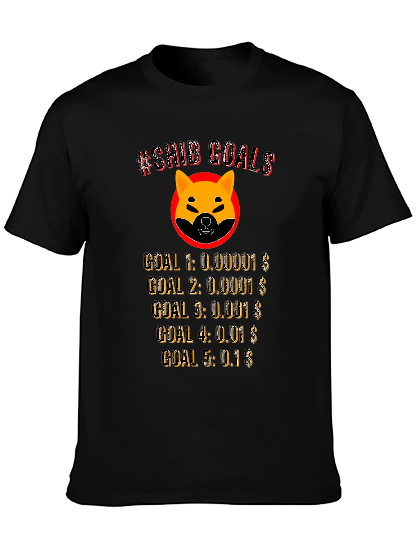 Shiba Inu Crypto Goals T-Shirt