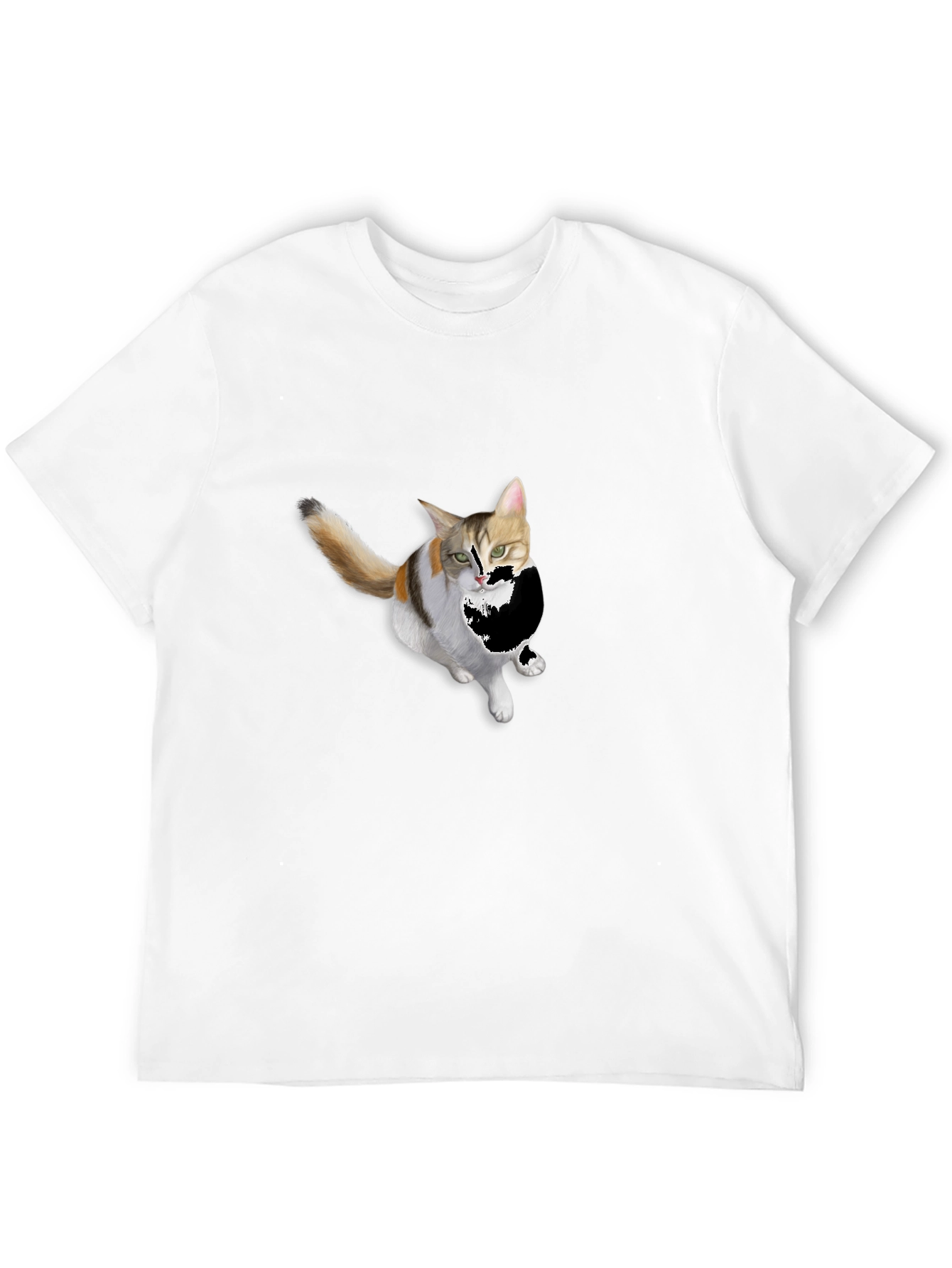 Cat Graphic Black T-Shirt