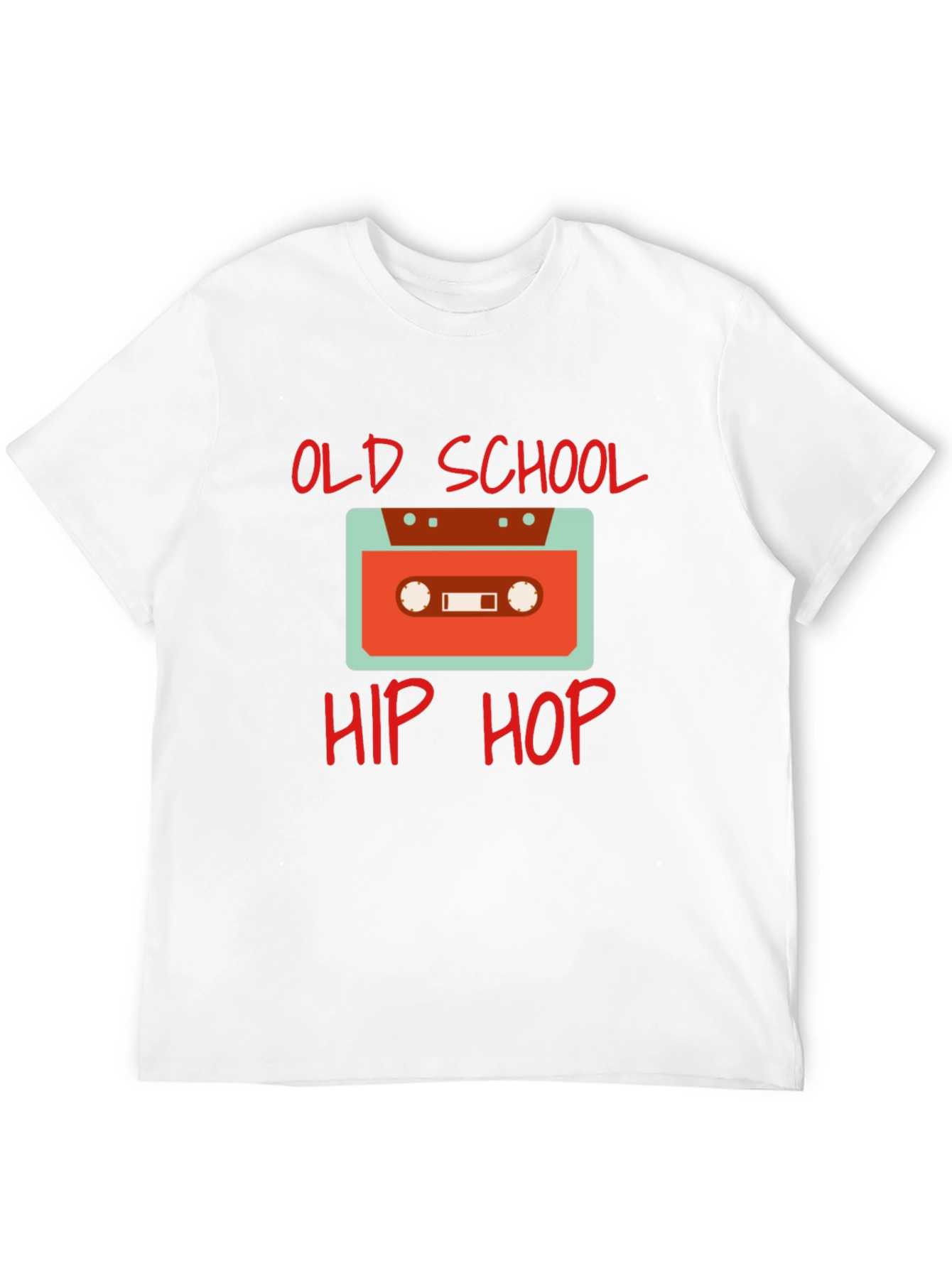 Old School Hip Hop Cassette Tape Graphic Tee