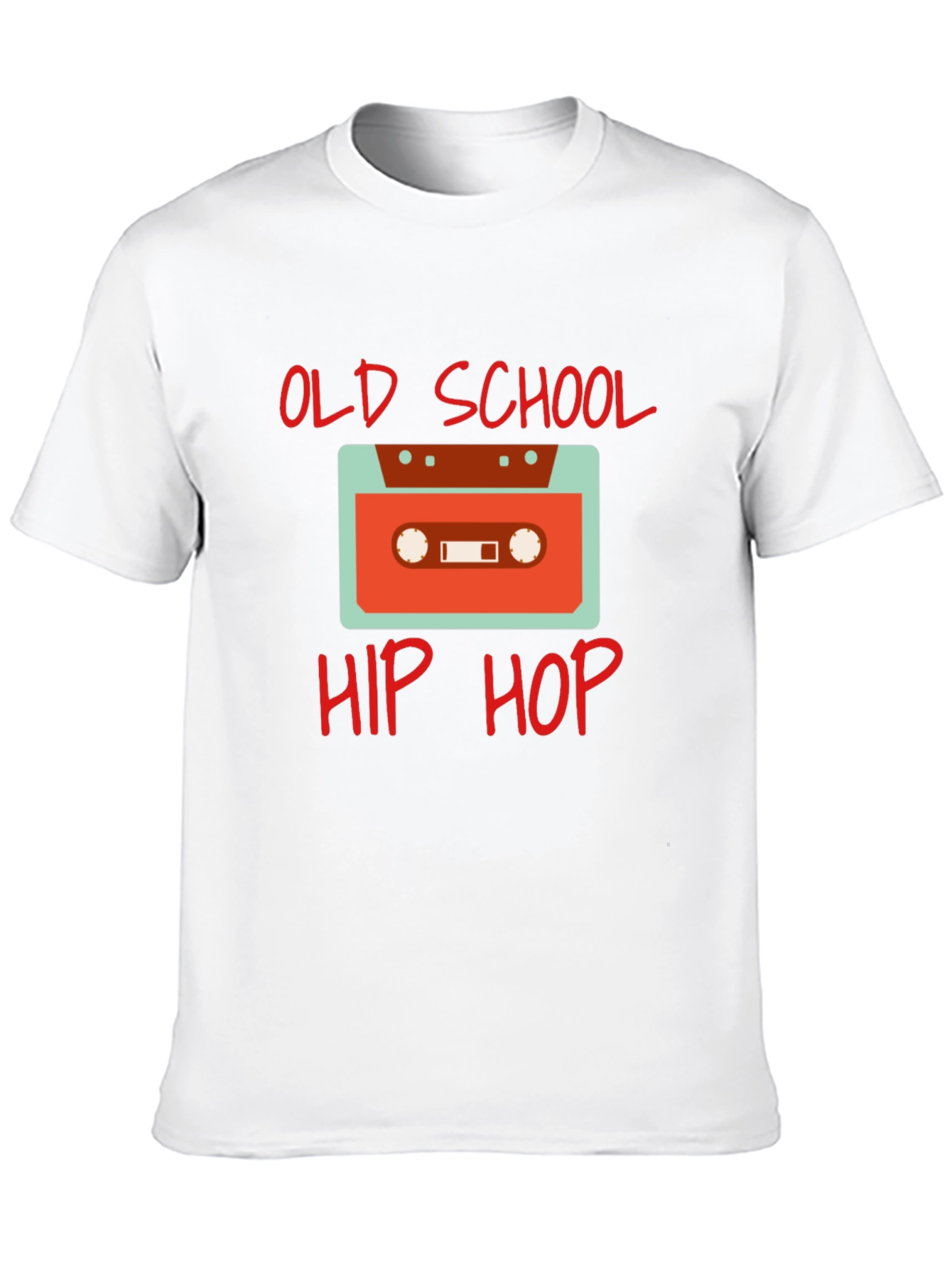 Old School Hip Hop Cassette Tape Graphic Tee