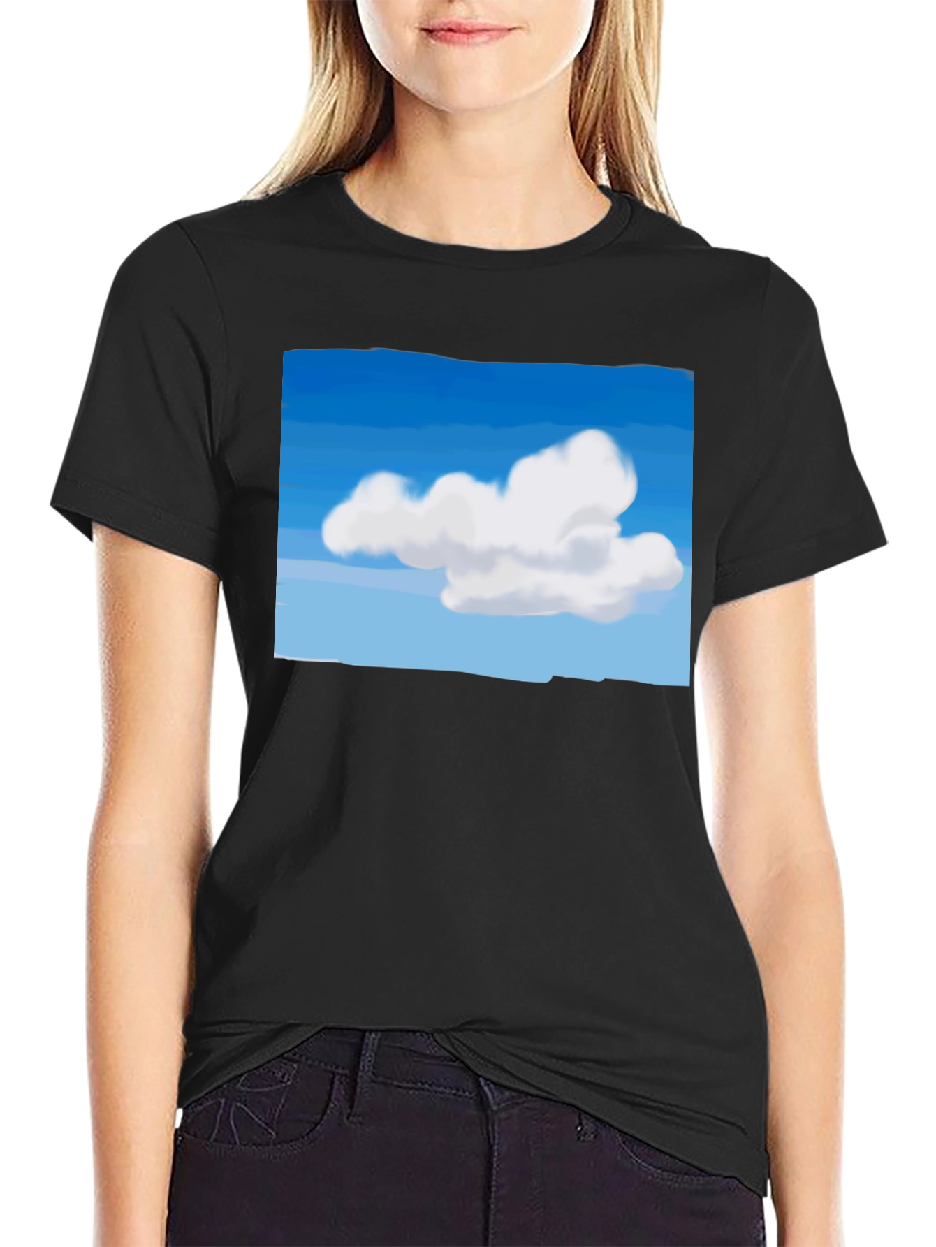 Cloudscape Graphic Tee - Cotton Comfort Unique Design