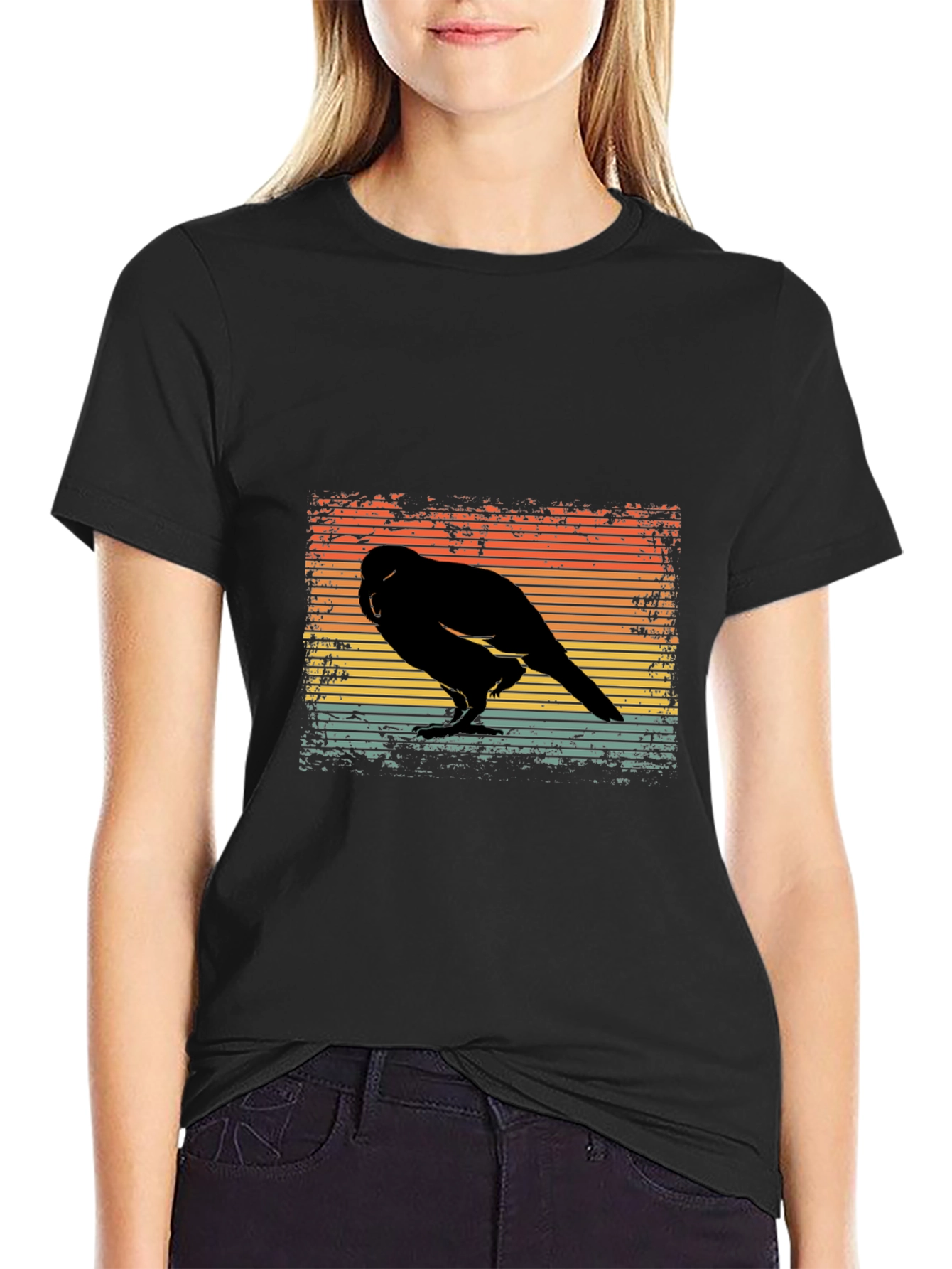 Retro Bird Silhouette T-Shirt