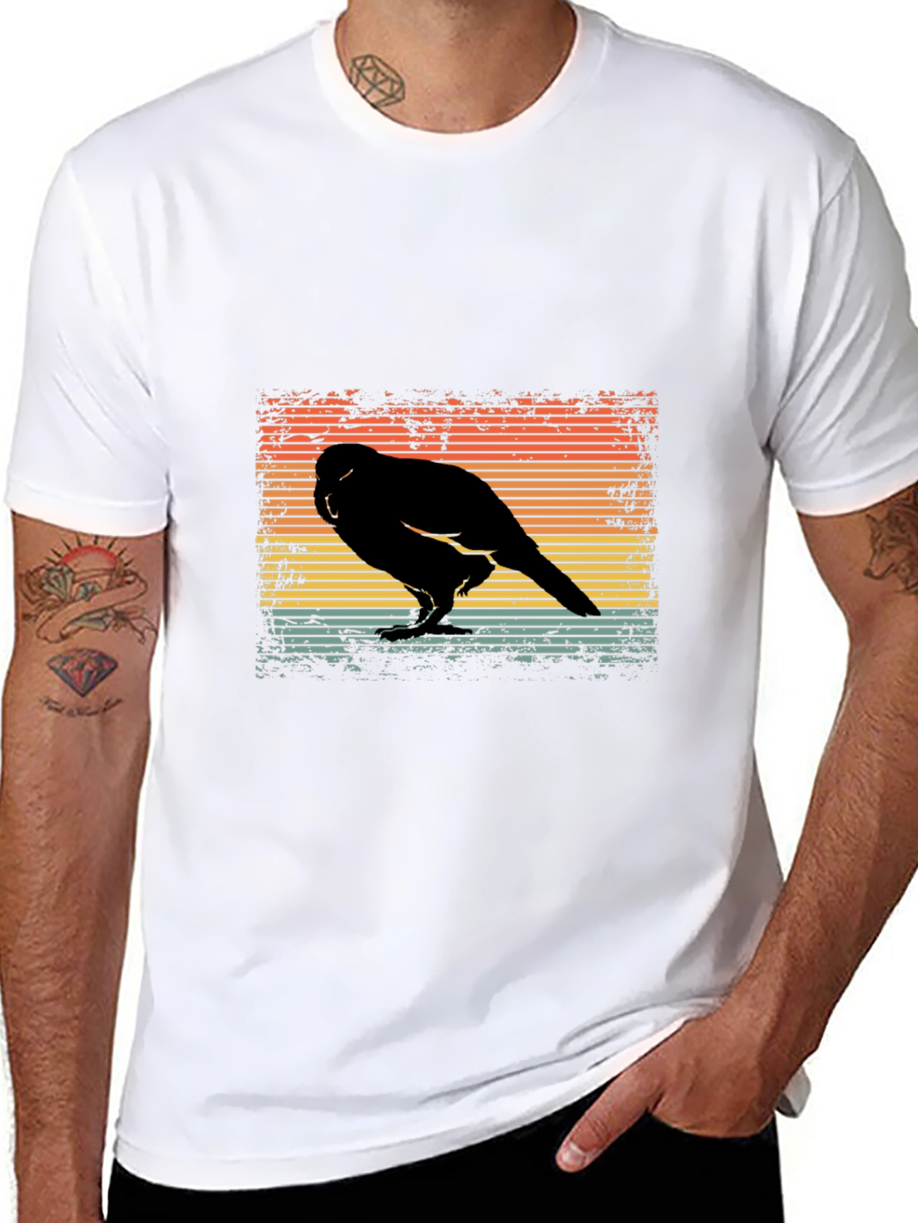 Retro Bird Silhouette T-Shirt