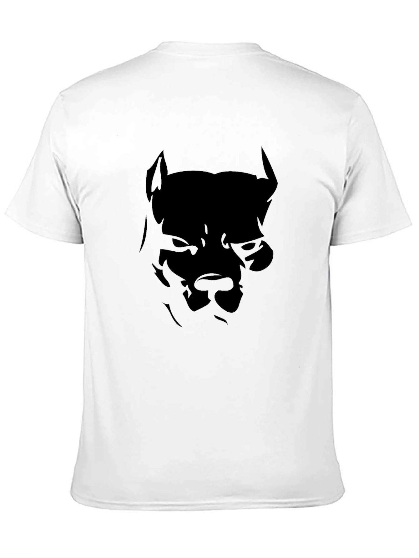 Mens Black Pitbull Graphic Tee - Bold & Stylish