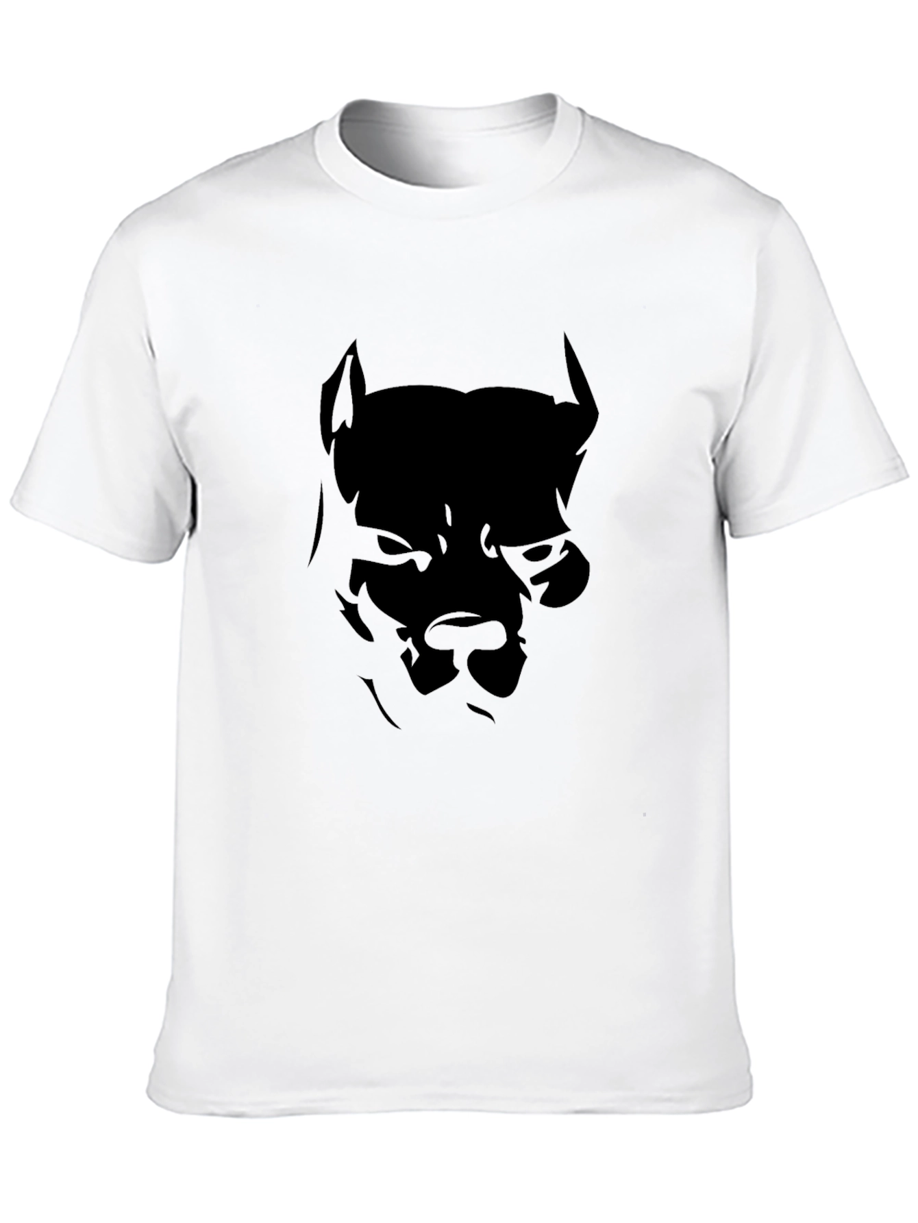 Mens Black Pitbull Graphic Tee - Bold & Stylish