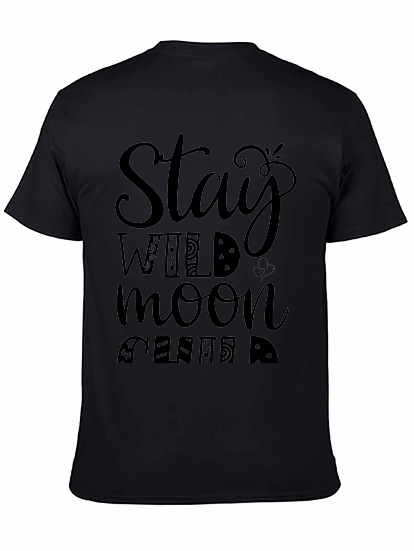 Stay Wild Moon Child T-Shirt - Unisex Black Tee