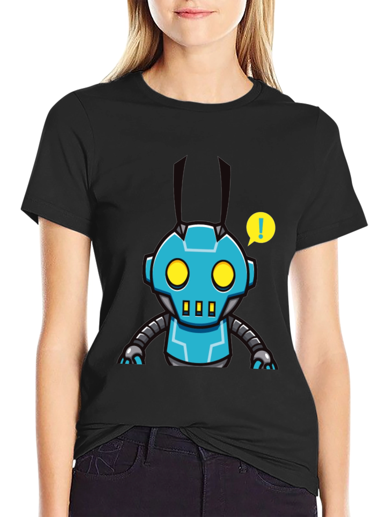 Robot Graphic T-Shirt - Cool Cartoon Design