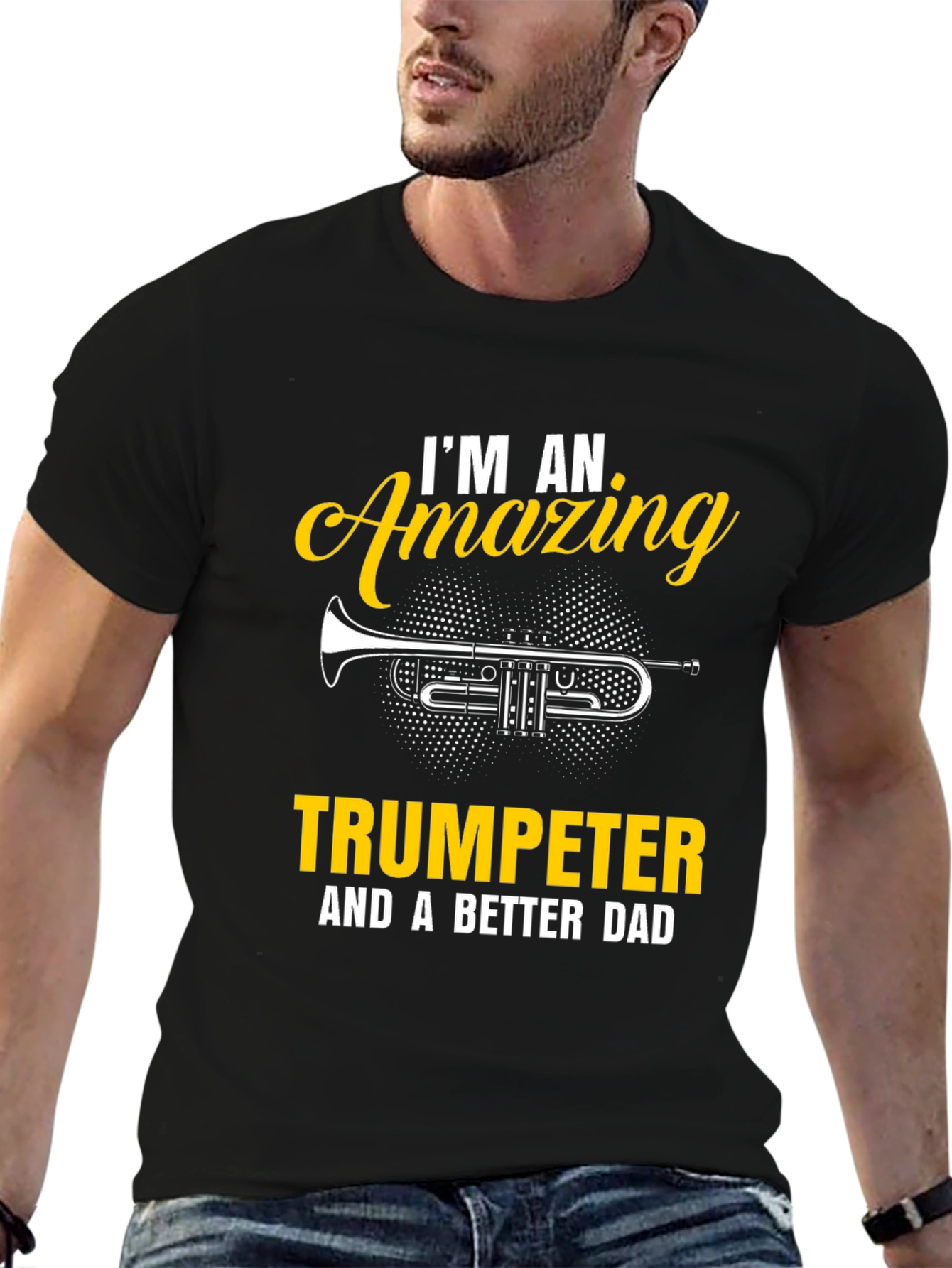 Amazing Trumpeter Dad T-Shirt - Musician Gift