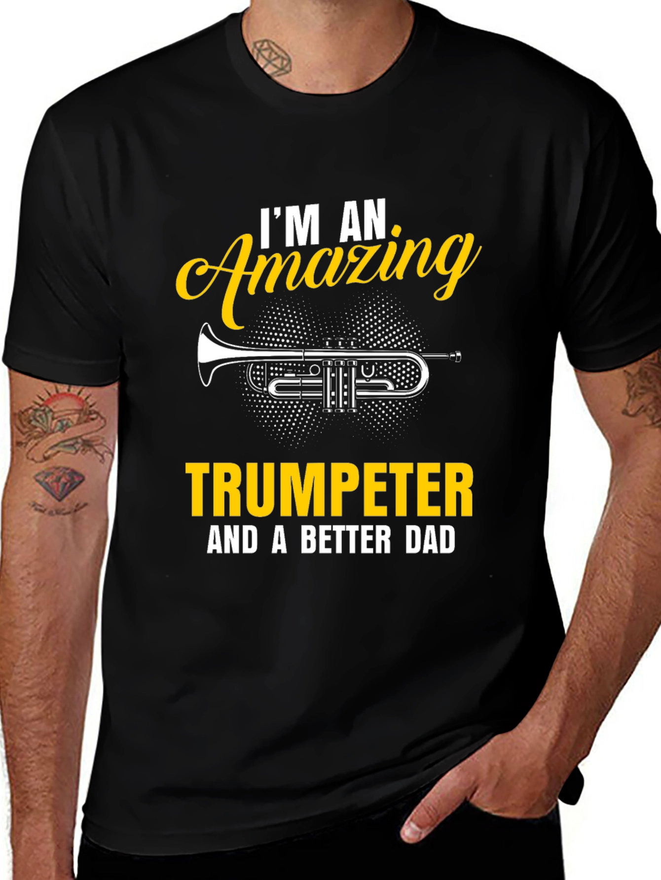 Amazing Trumpeter Dad T-Shirt - Musician Gift