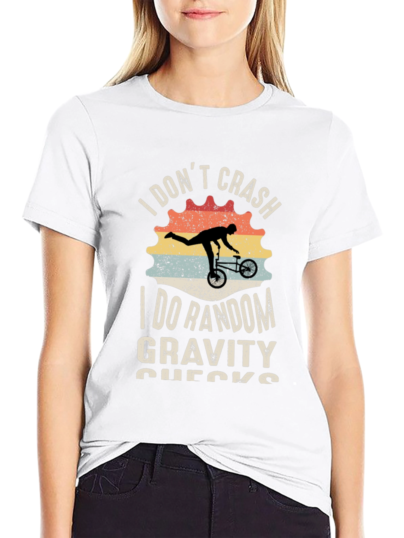 I Dont Crash Funny BMX Bike T-Shirt