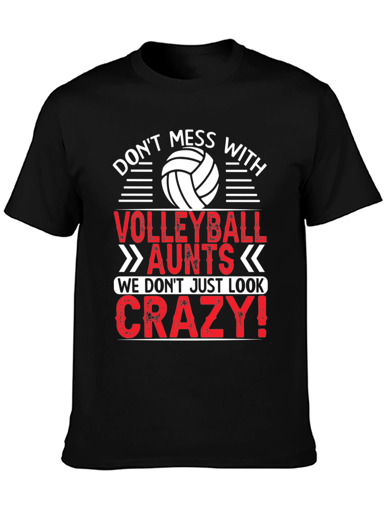 Volleyball Aunt Crazy T-Shirt