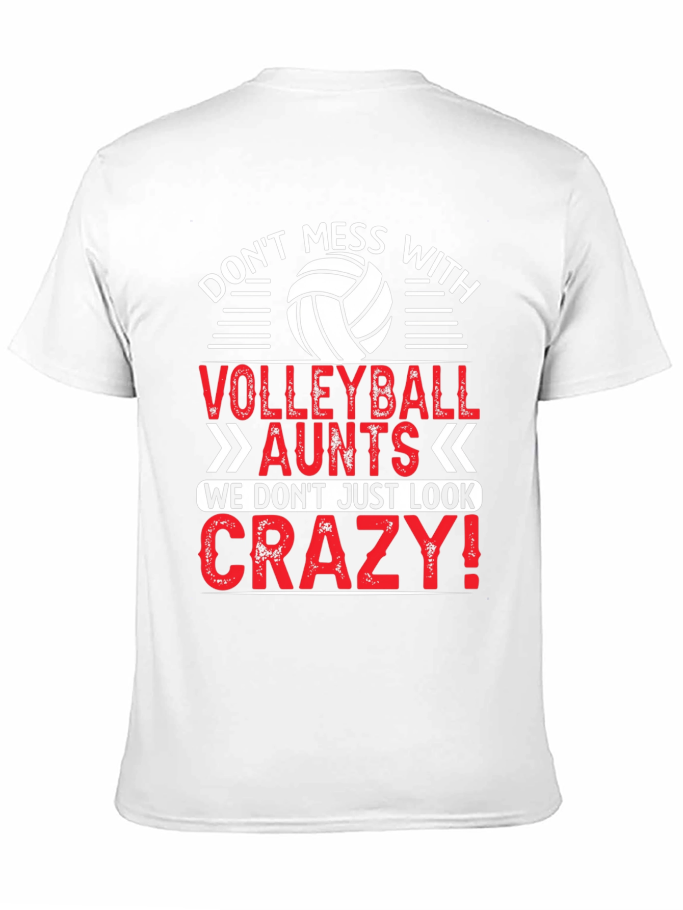 Volleyball Aunt Crazy T-Shirt