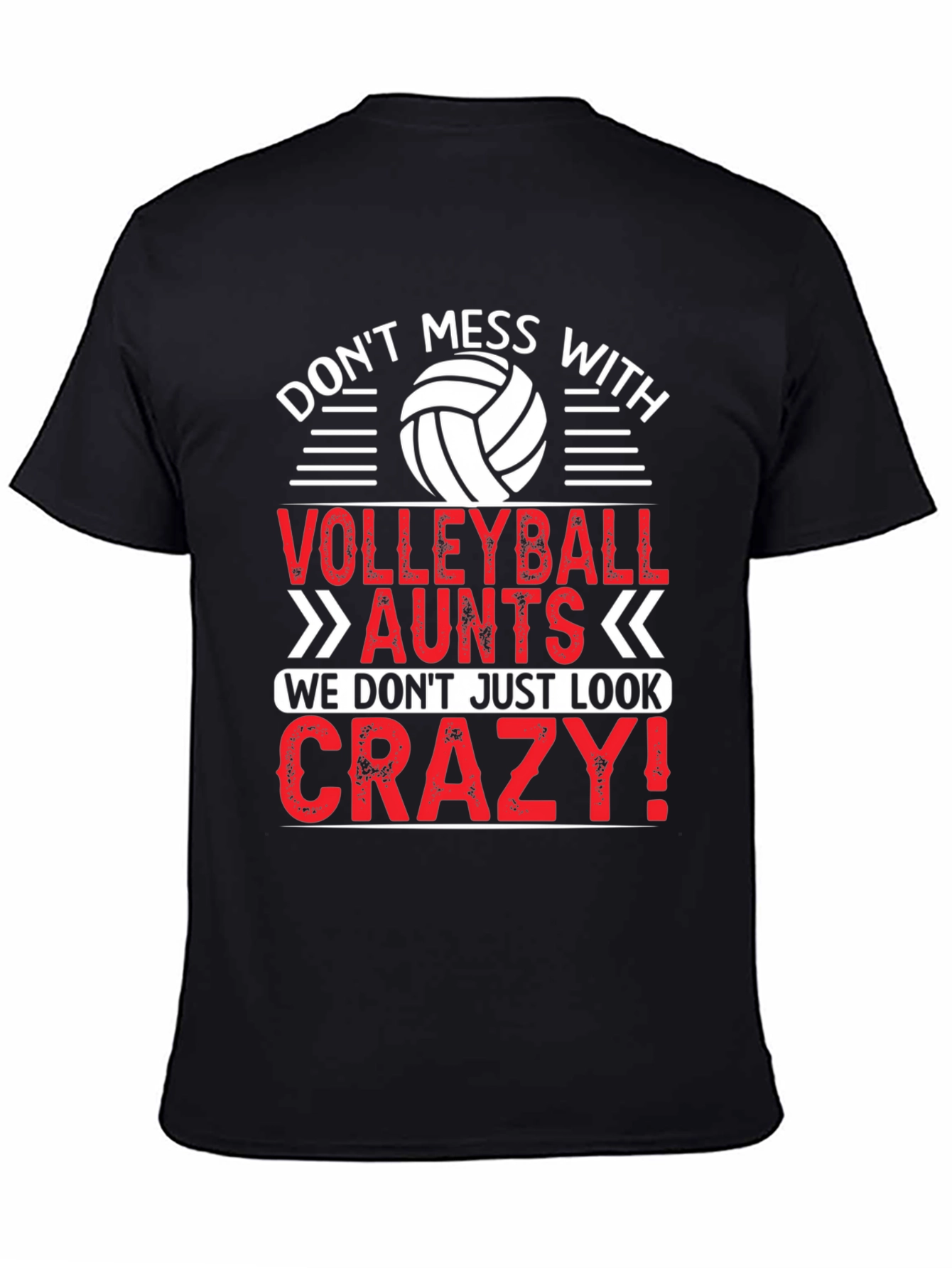 Volleyball Aunt Crazy T-Shirt