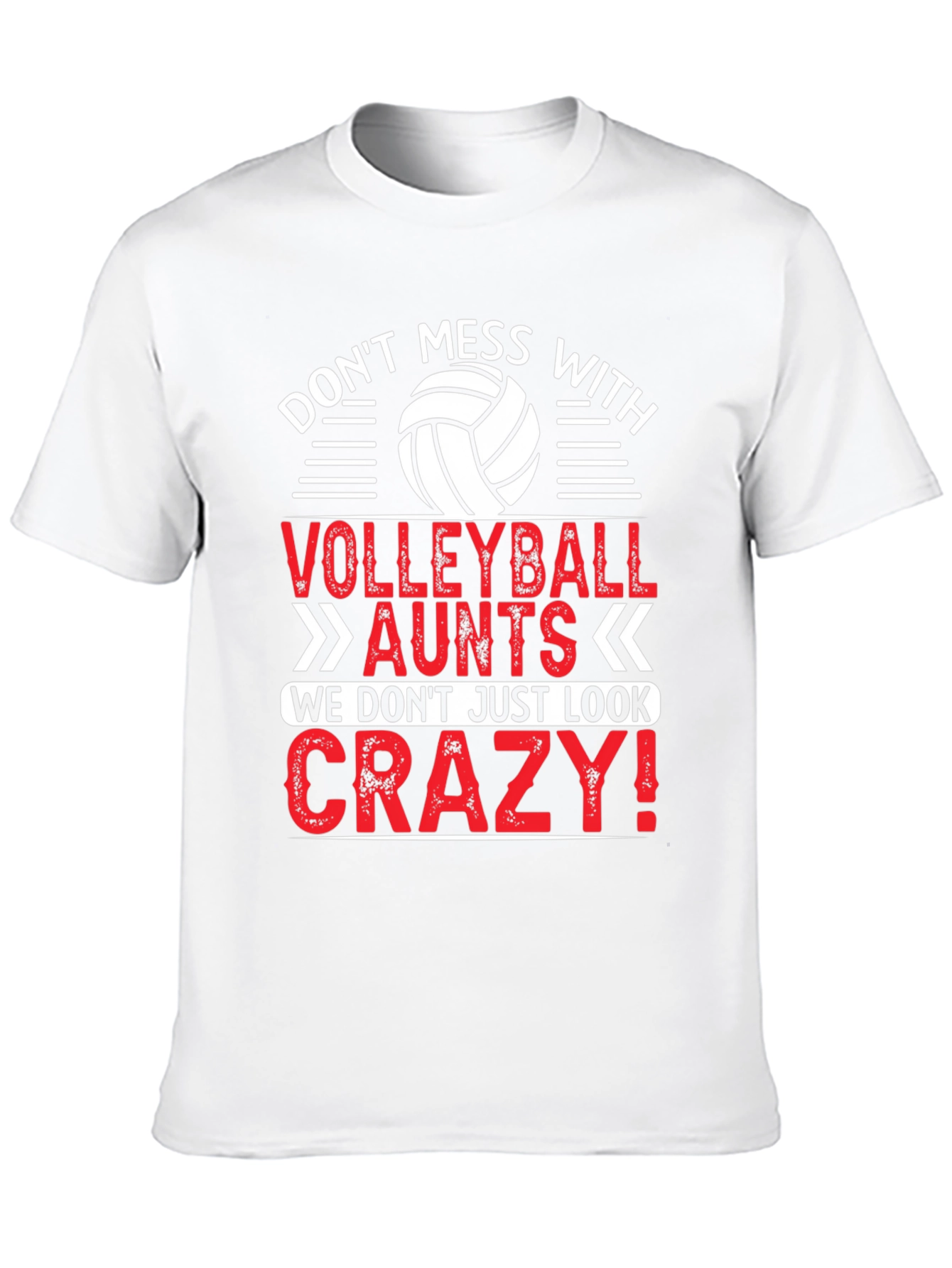 Volleyball Aunt Crazy T-Shirt