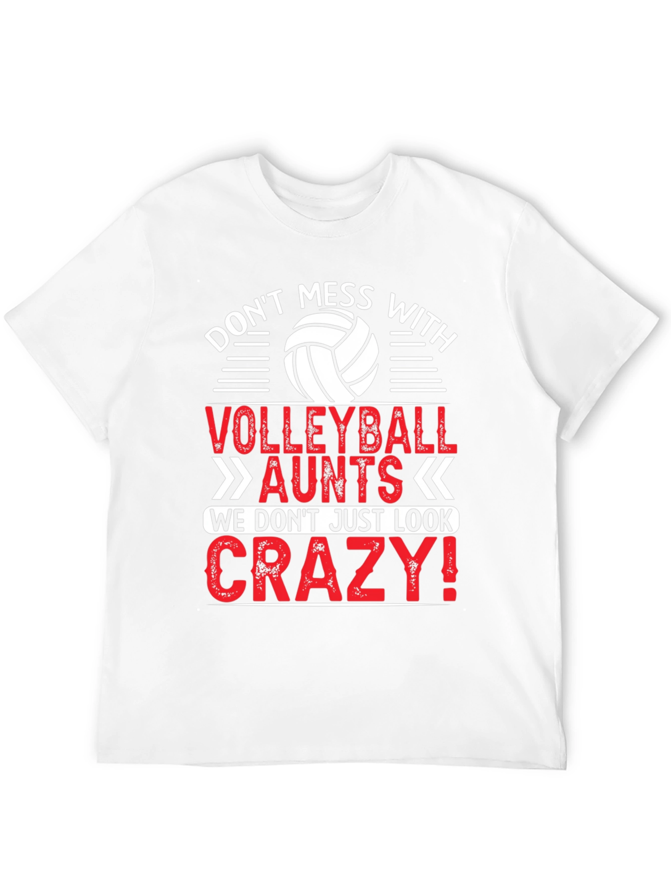Volleyball Aunt Crazy T-Shirt