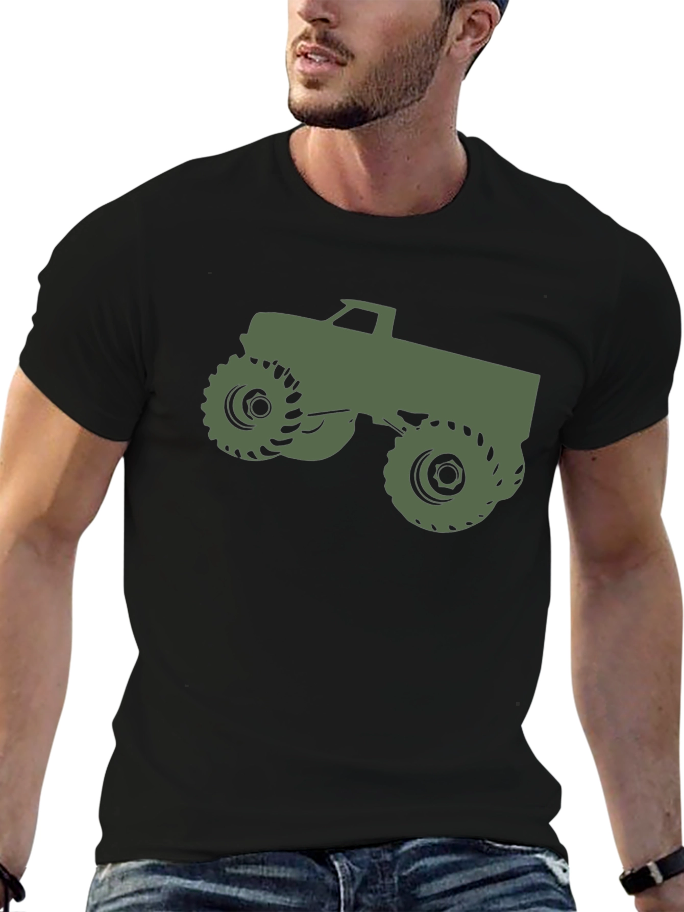 Monster Truck Graphic Tee - Cool Black T-Shirt