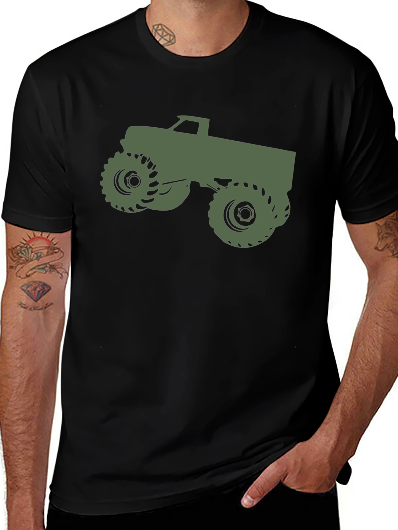 Monster Truck Graphic Tee - Cool Black T-Shirt
