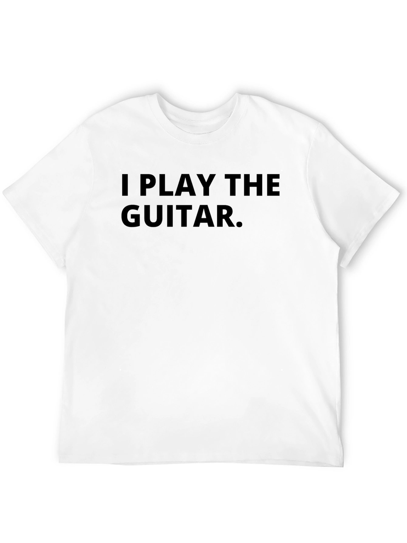 I Play The Guitar Graphic Tee - Black
