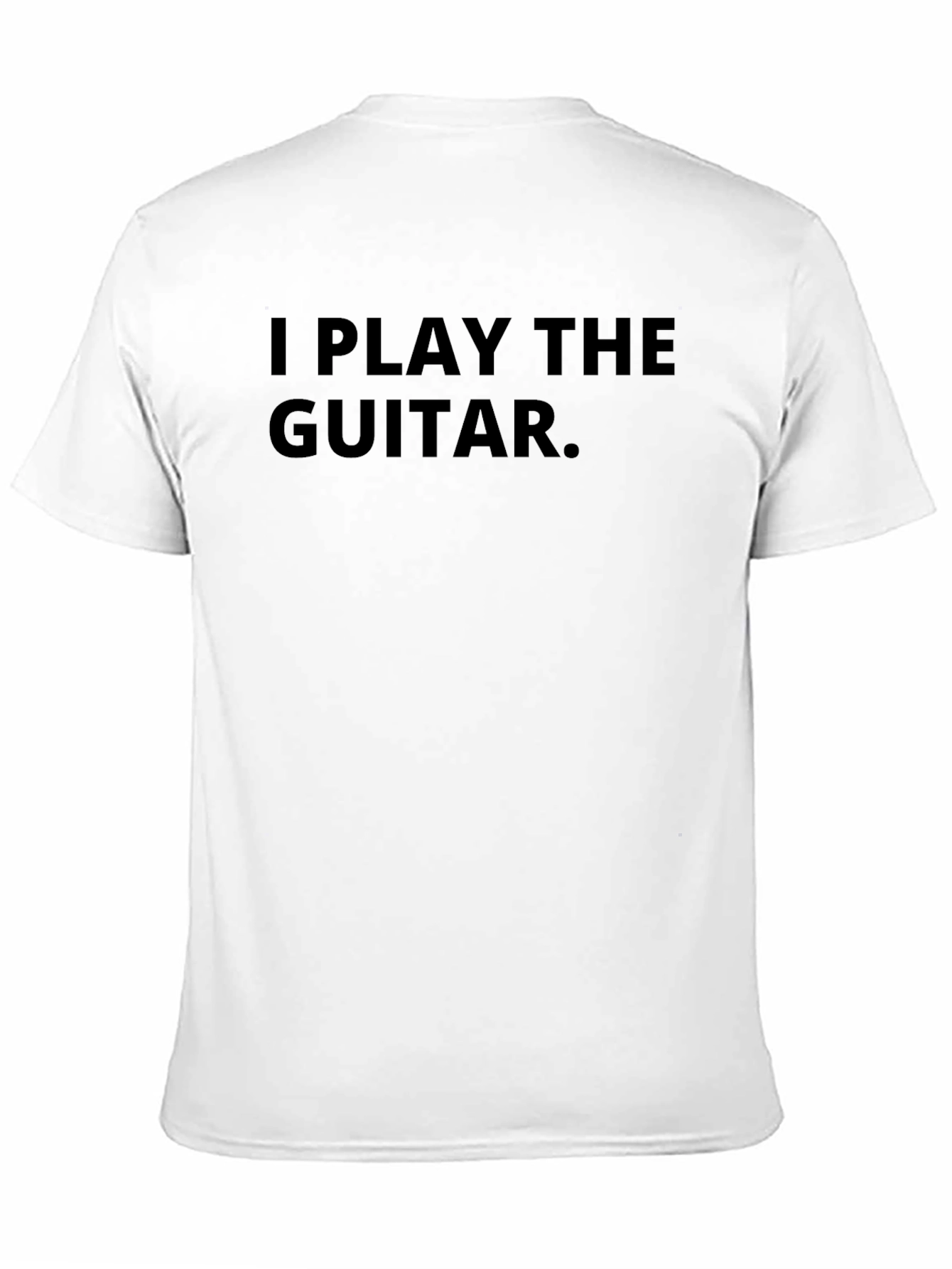 I Play The Guitar Graphic Tee - Black