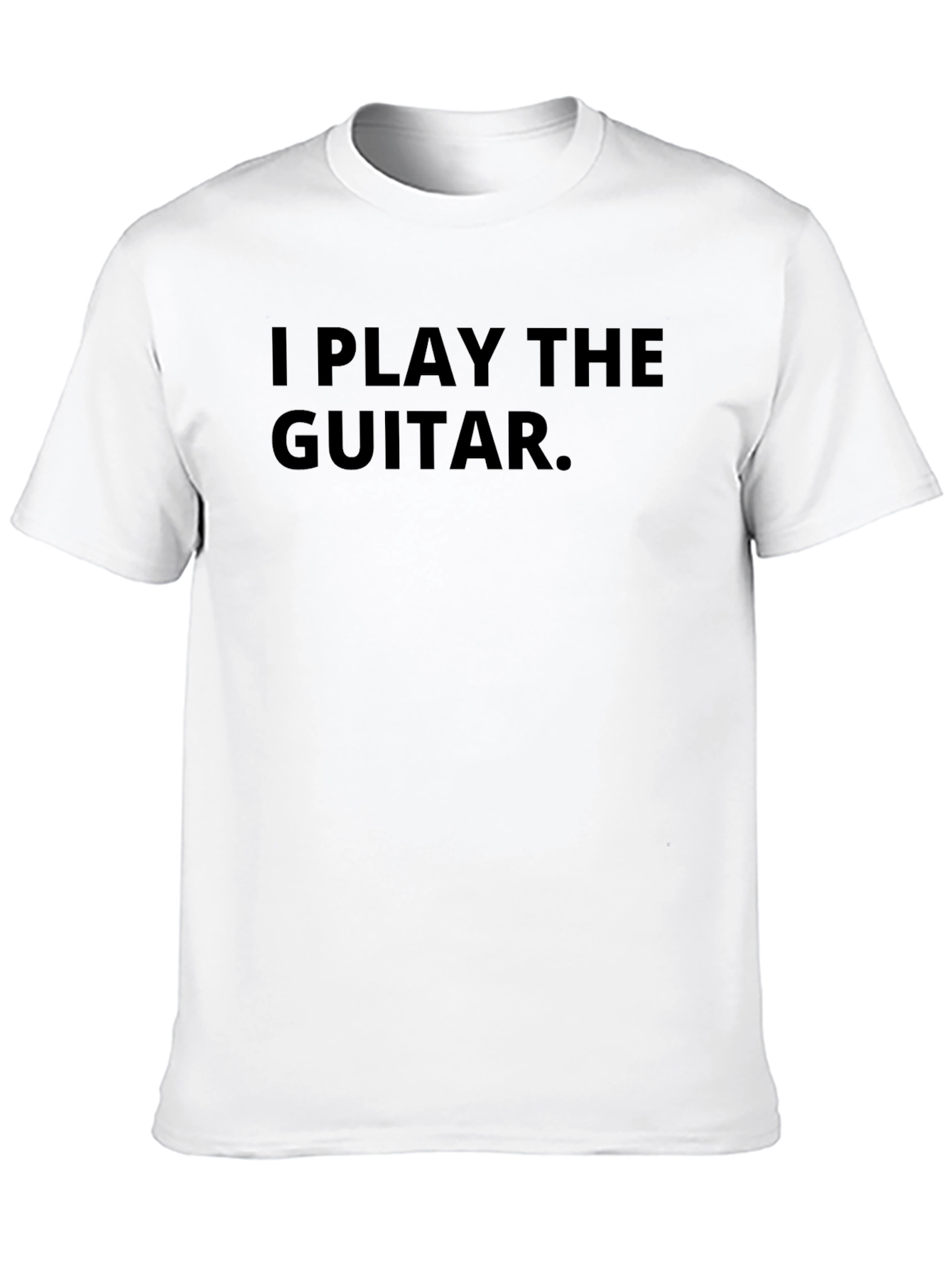 I Play The Guitar Graphic Tee - Black