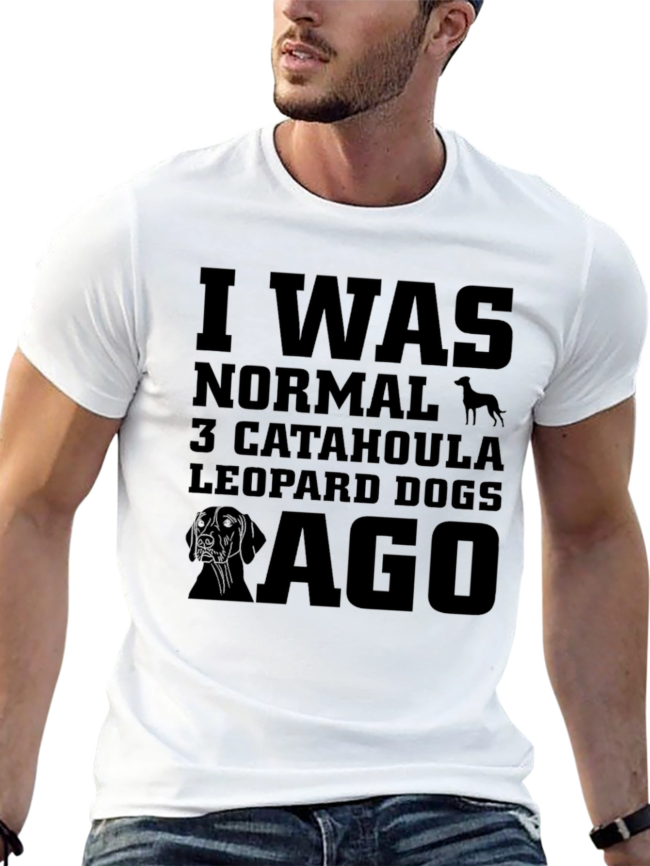 Cat Leopard Dog Graphic T-Shirt