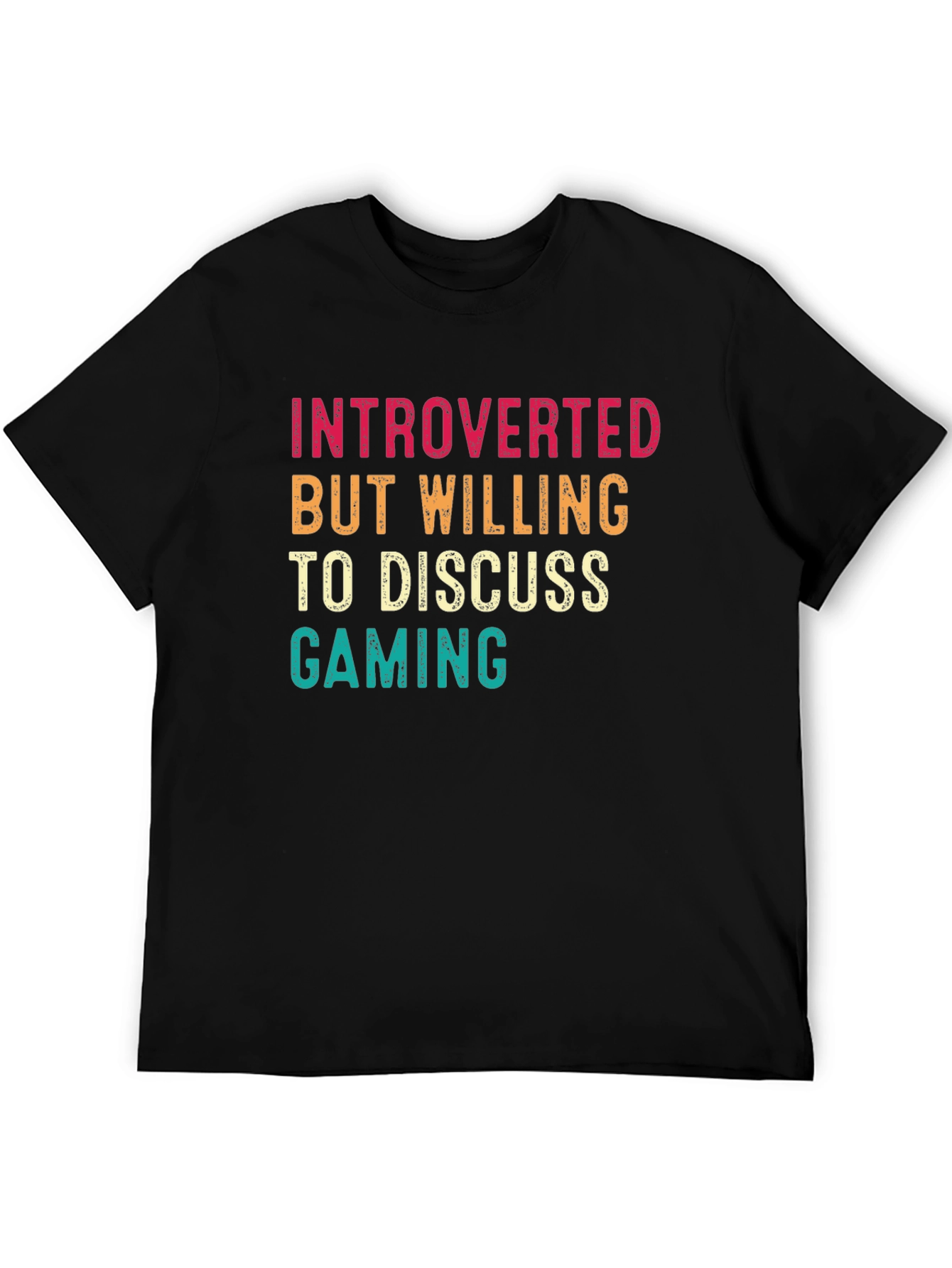 Introverted Gamer Tee - Discuss Gaming T-Shirt