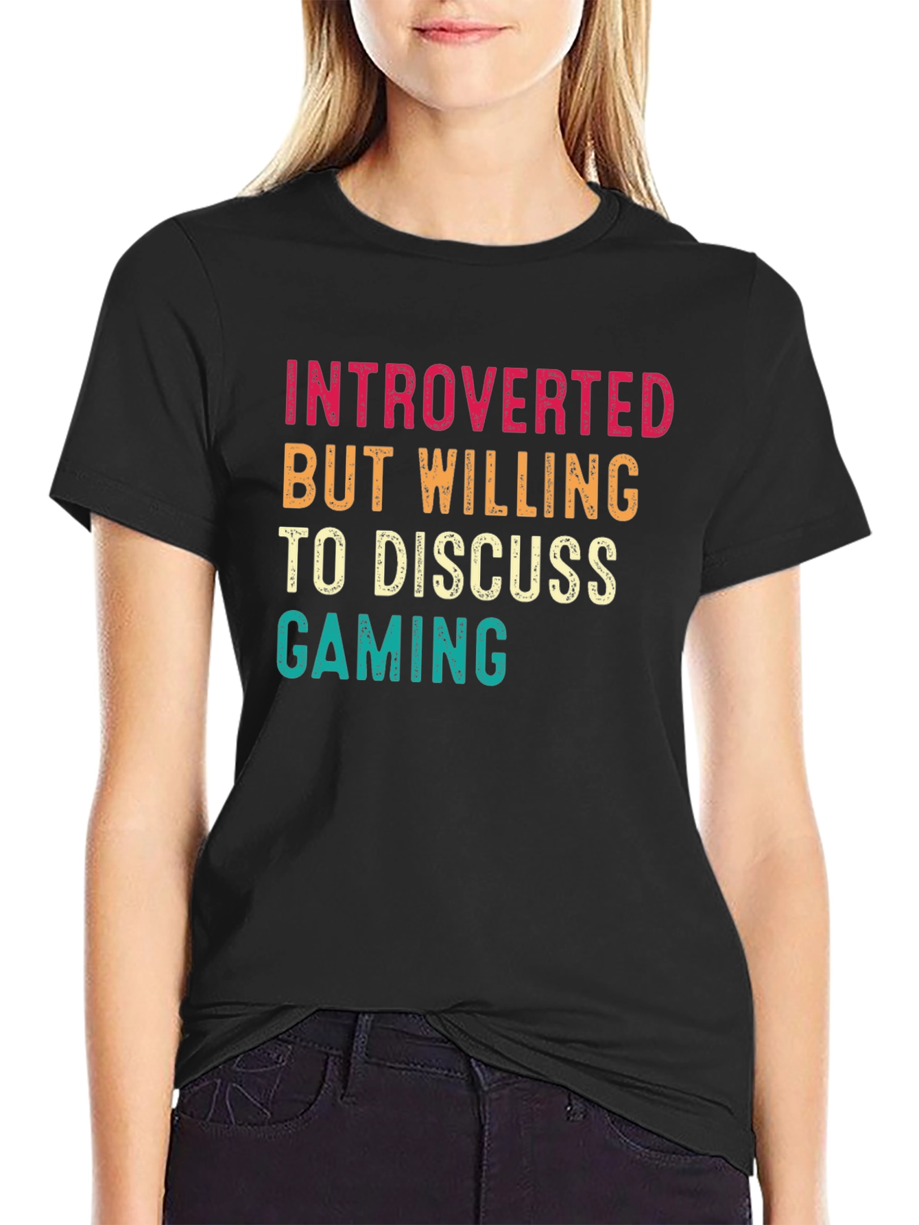 Introverted Gamer Tee - Discuss Gaming T-Shirt