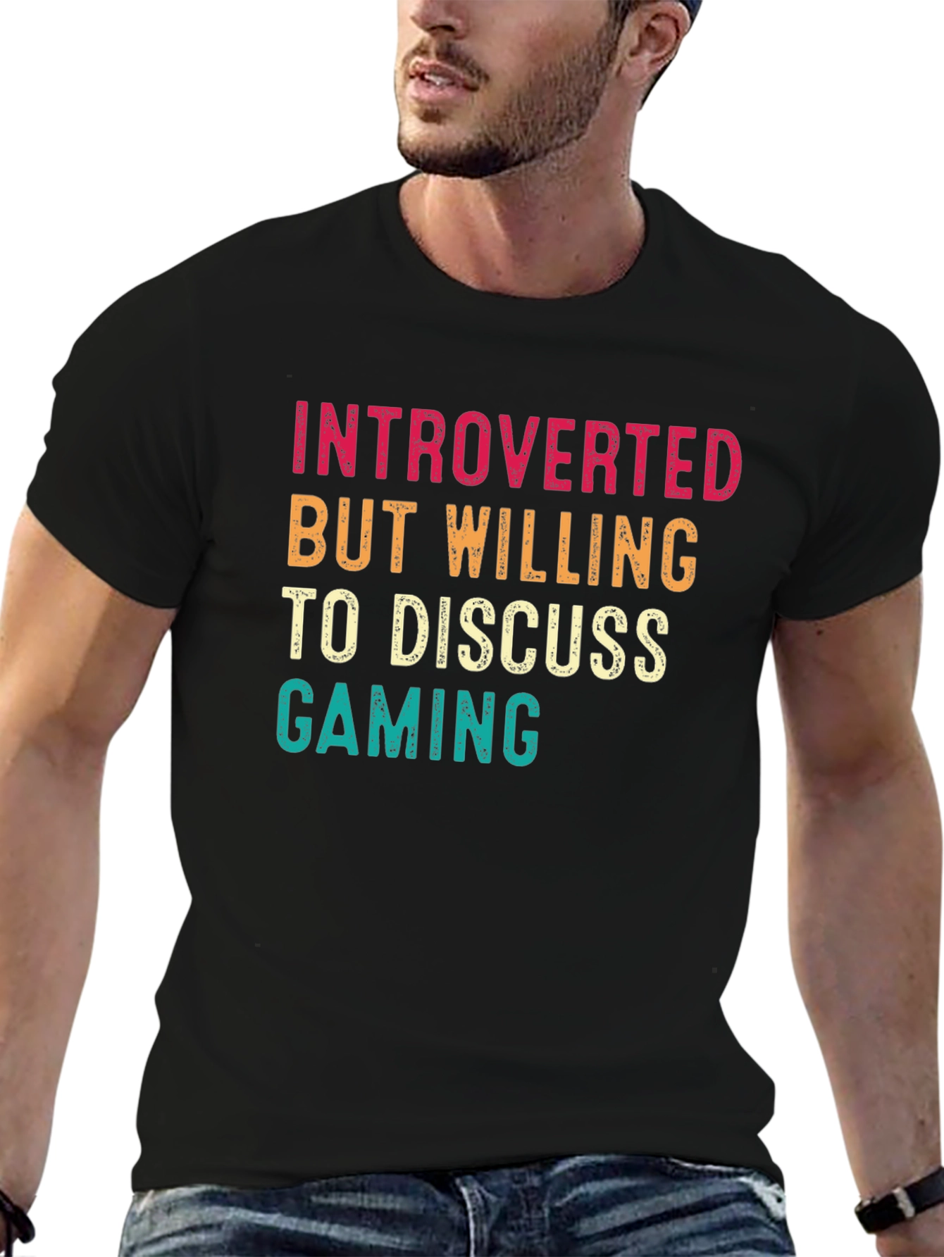 Introverted Gamer Tee - Discuss Gaming T-Shirt