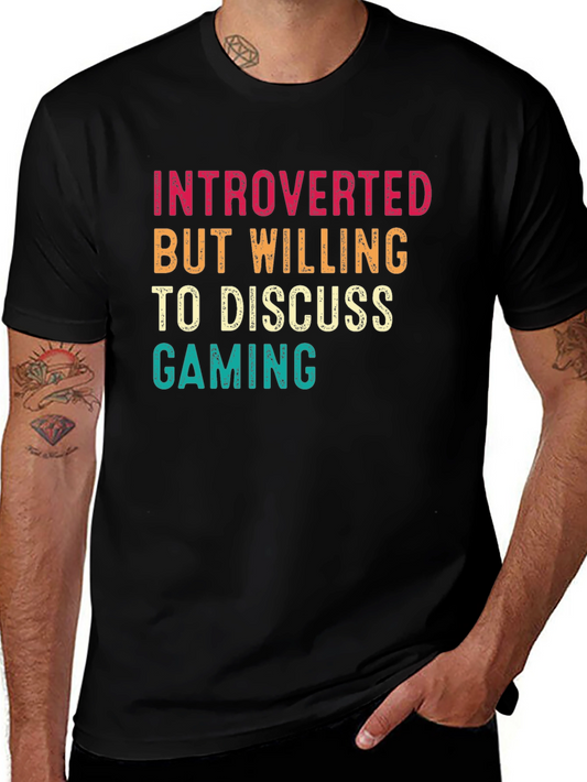 Introverted Gamer Tee - Discuss Gaming T-Shirt