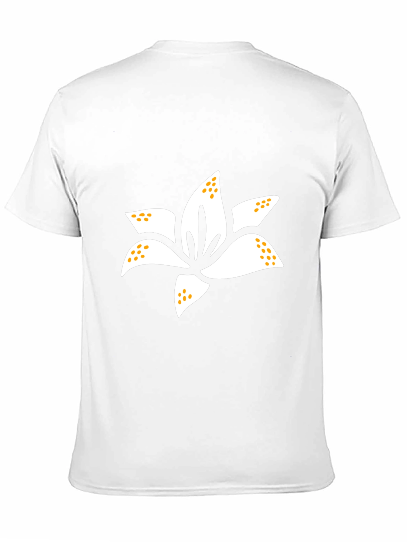 Lily Flower Graphic Tee - Mens Black T-Shirt