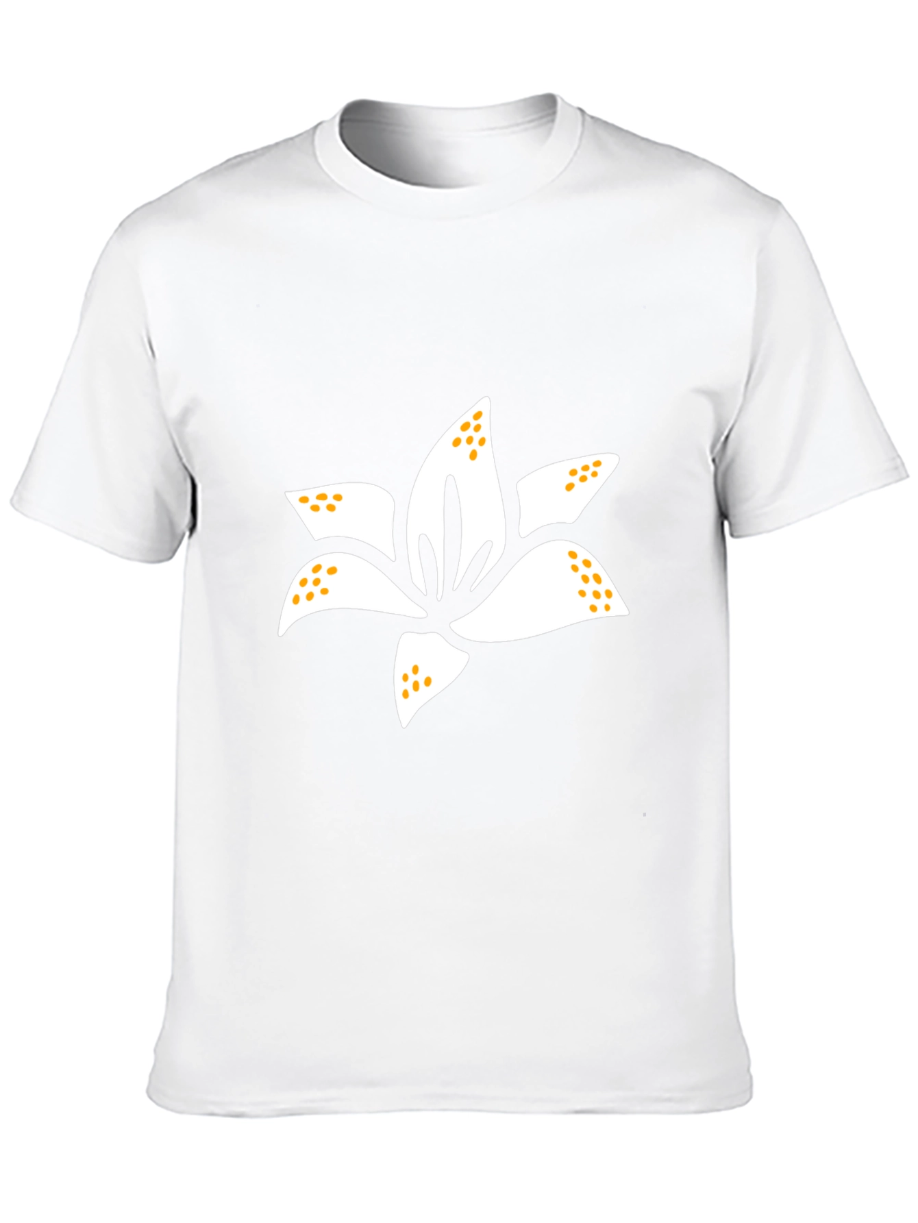 Lily Flower Graphic Tee - Mens Black T-Shirt