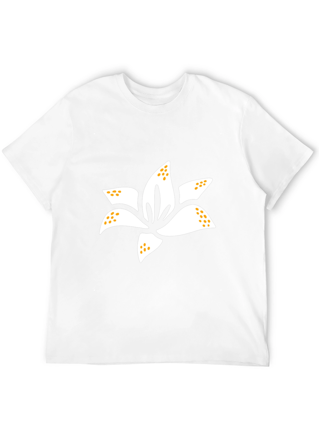 Lily Flower Graphic Tee - Mens Black T-Shirt
