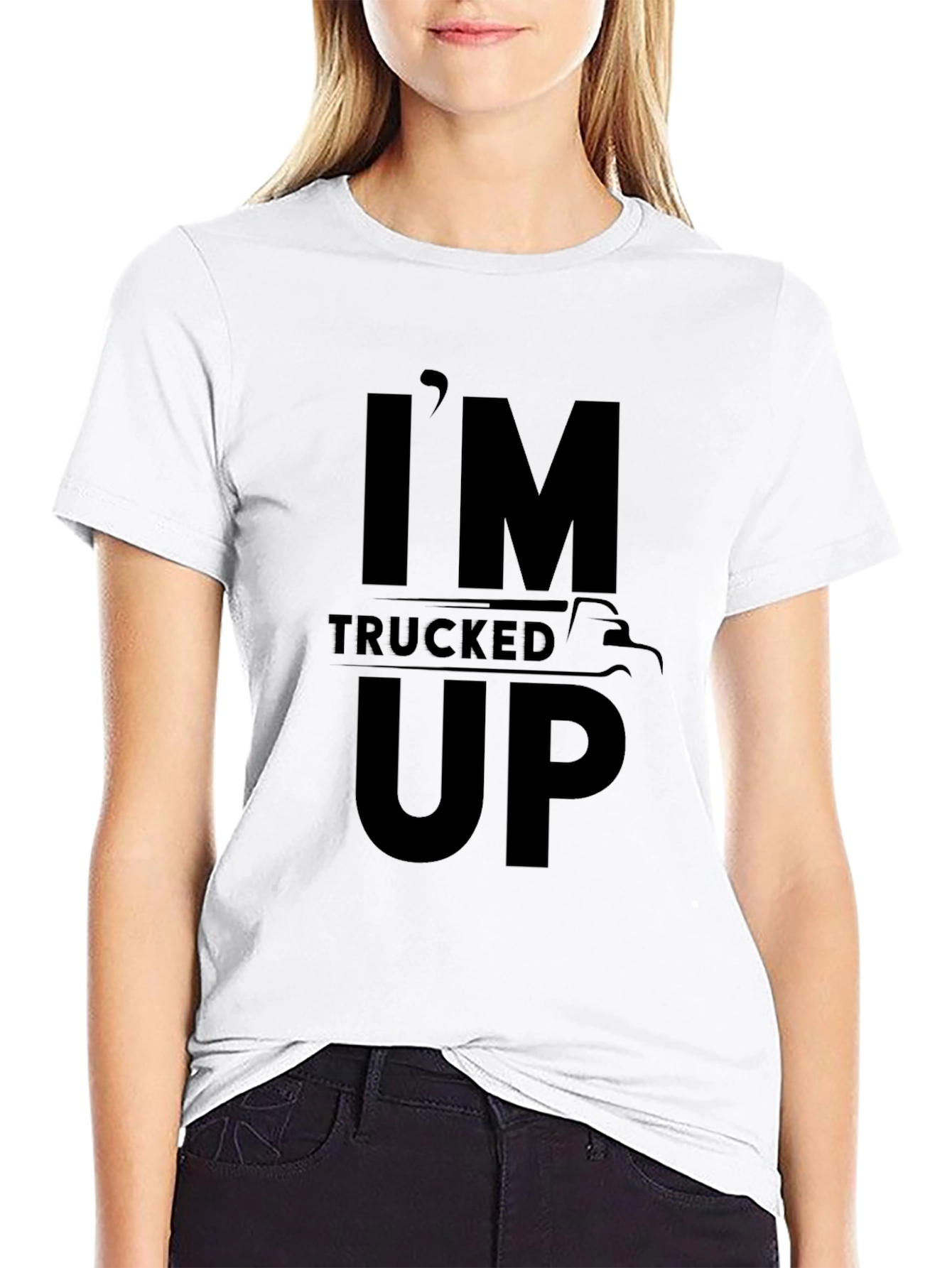 Im Trucked Up Graphic T-Shirt - Black