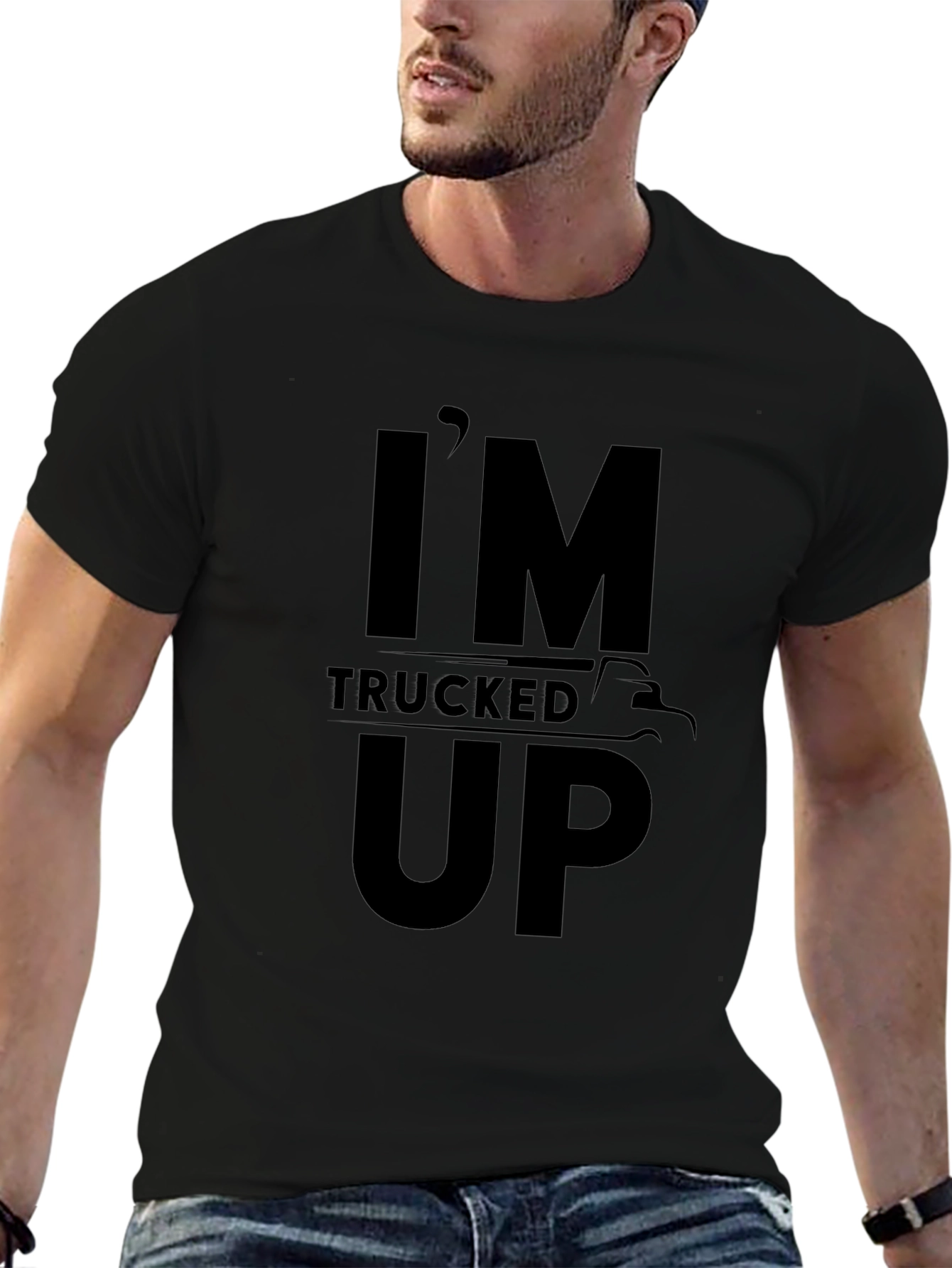 Im Trucked Up Graphic T-Shirt - Black