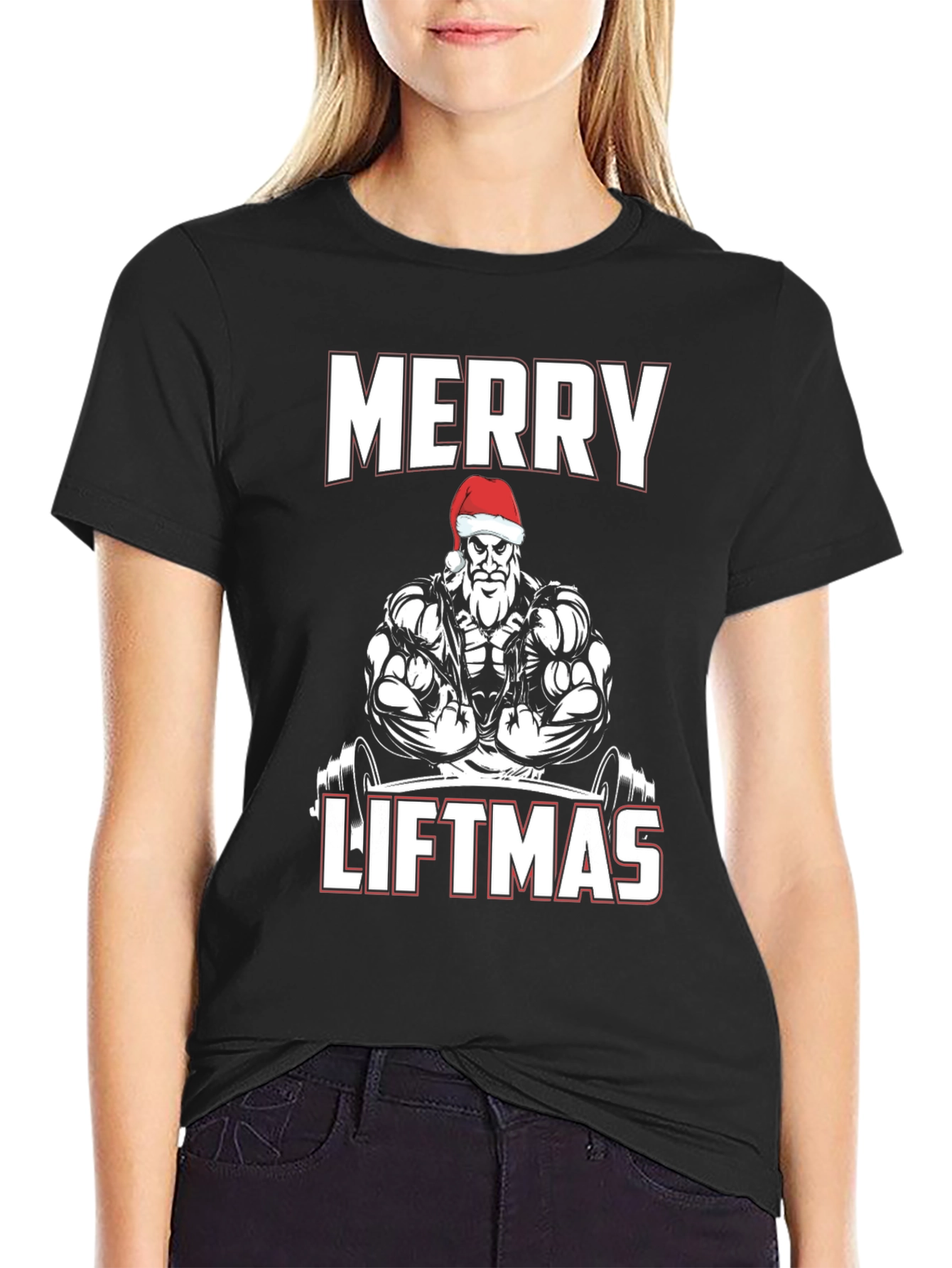 Merry Liftmas Santa Gym T-Shirt