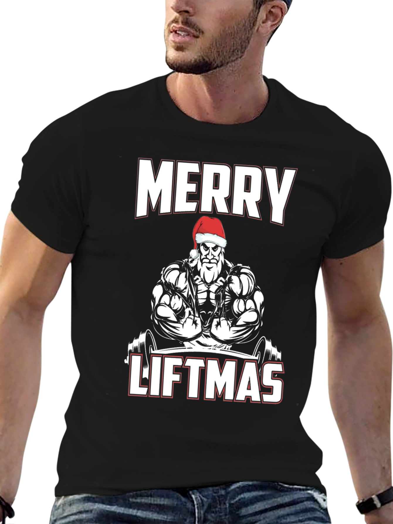 Merry Liftmas Santa Gym T-Shirt