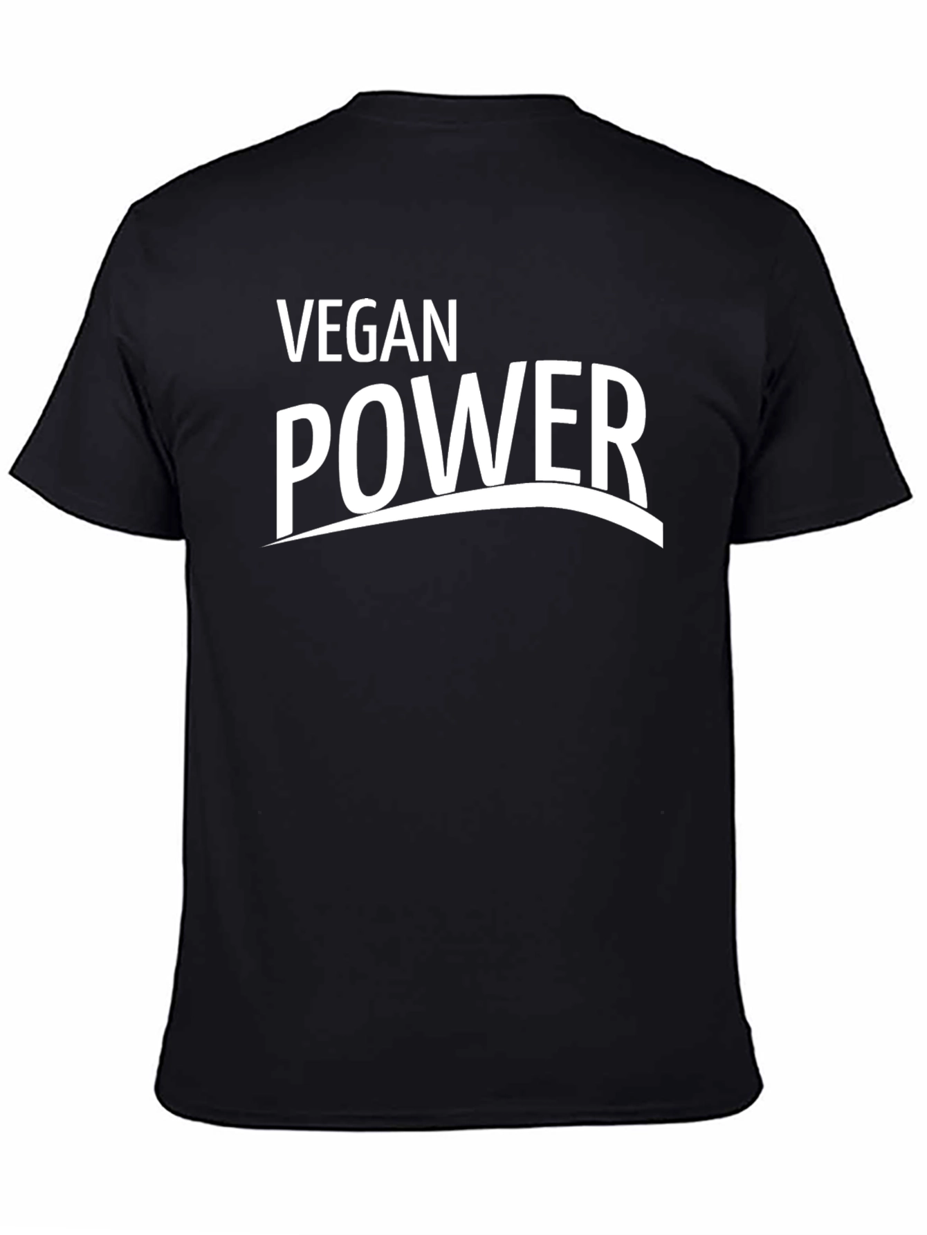 Vegan Power Black T-Shirt - Bold Statement Tee