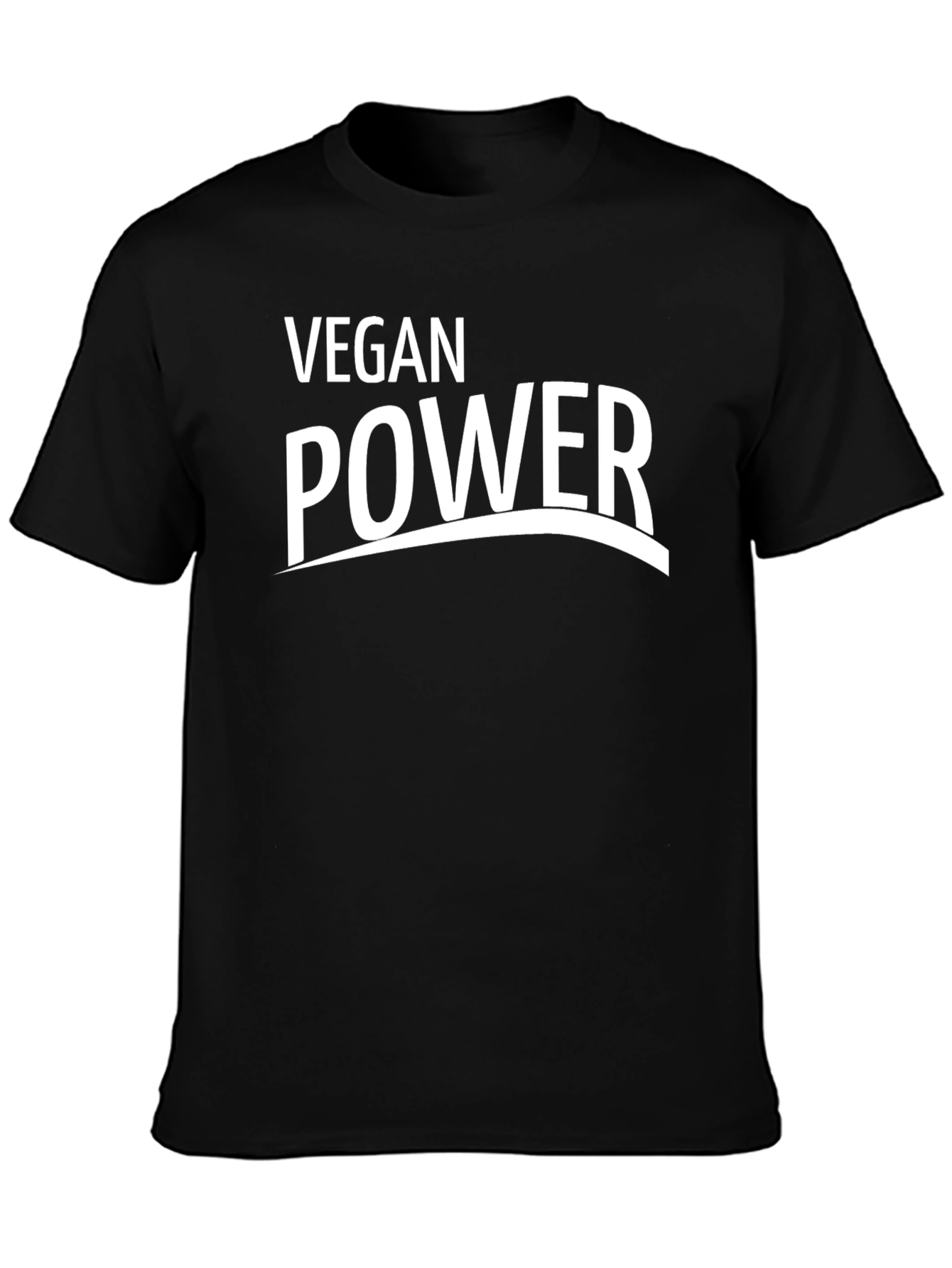 Vegan Power Black T-Shirt - Bold Statement Tee