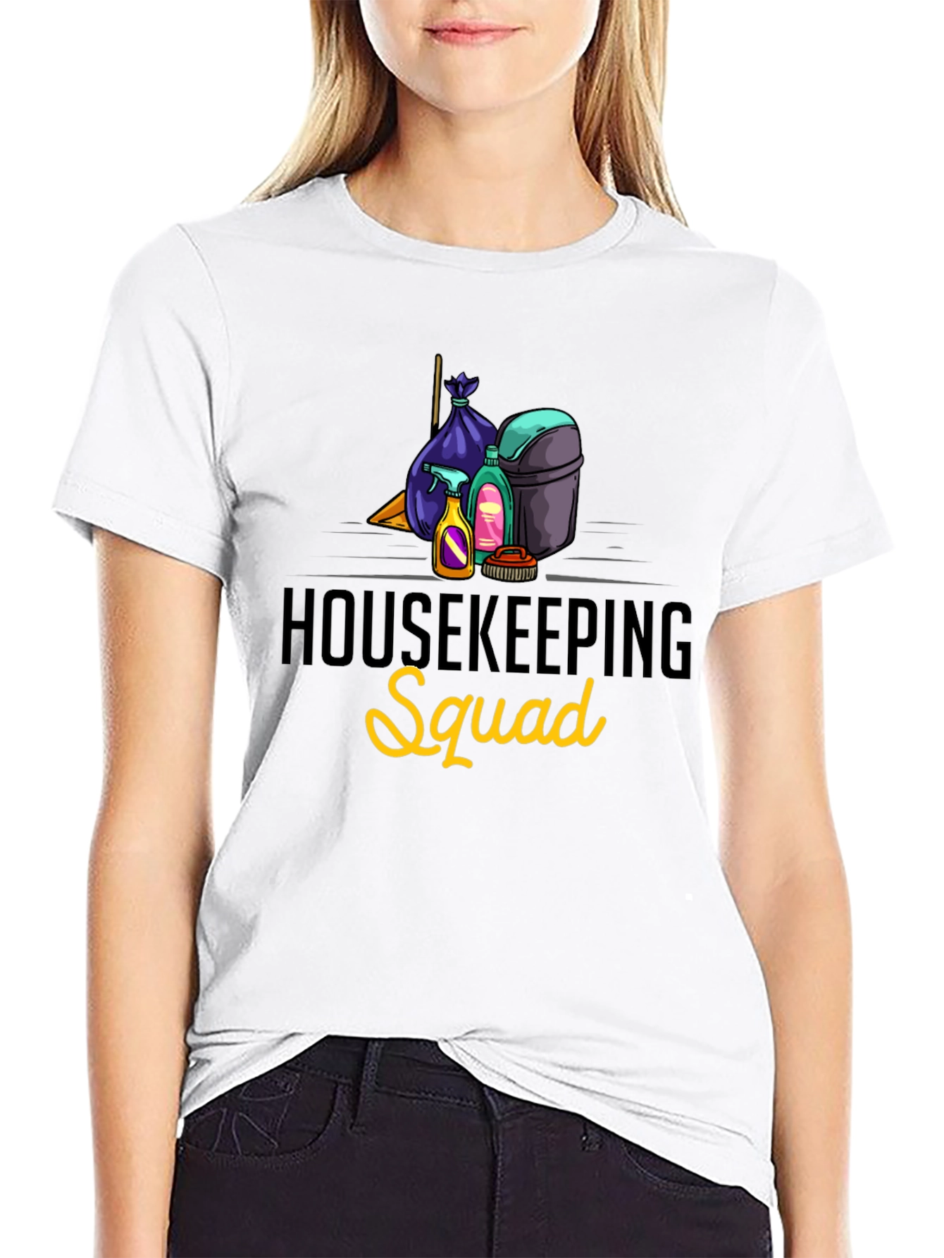 Housekeeping Squad Graphic T-Shirt