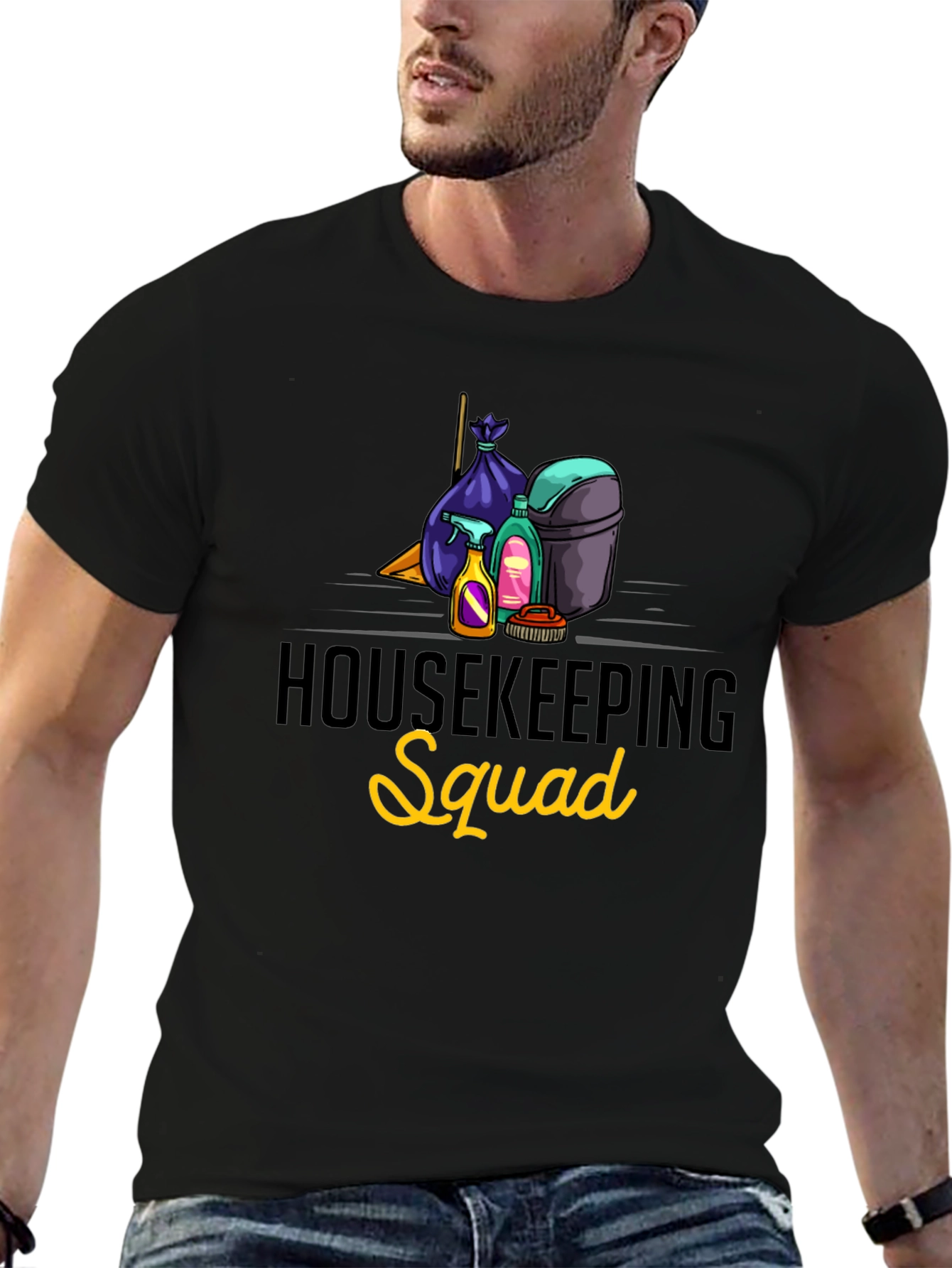 Housekeeping Squad Graphic T-Shirt