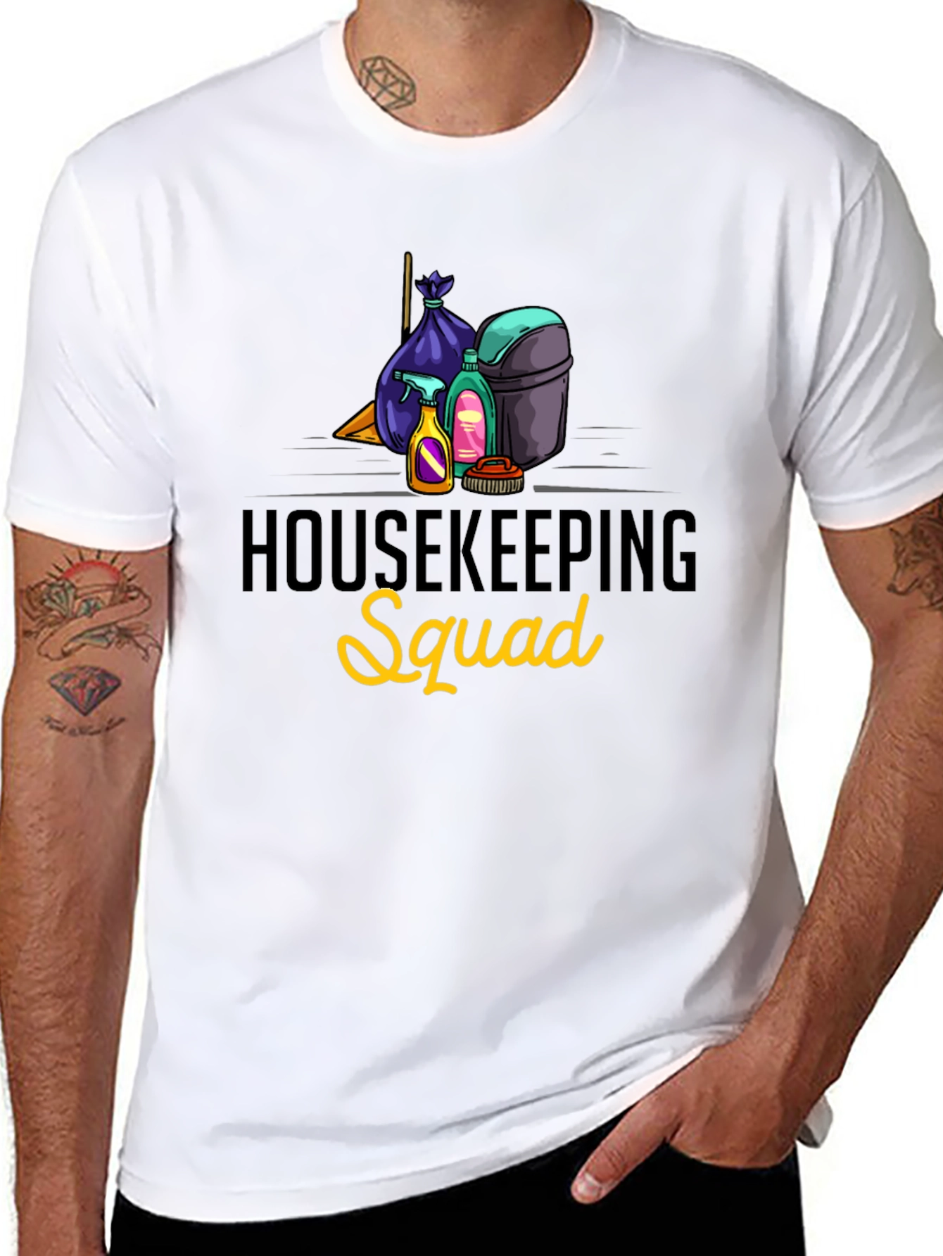 Housekeeping Squad Graphic T-Shirt