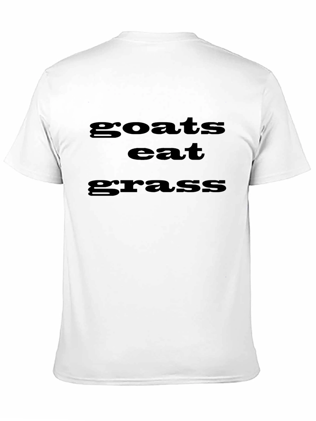 Goats Eat Grass Black Graphic Tee