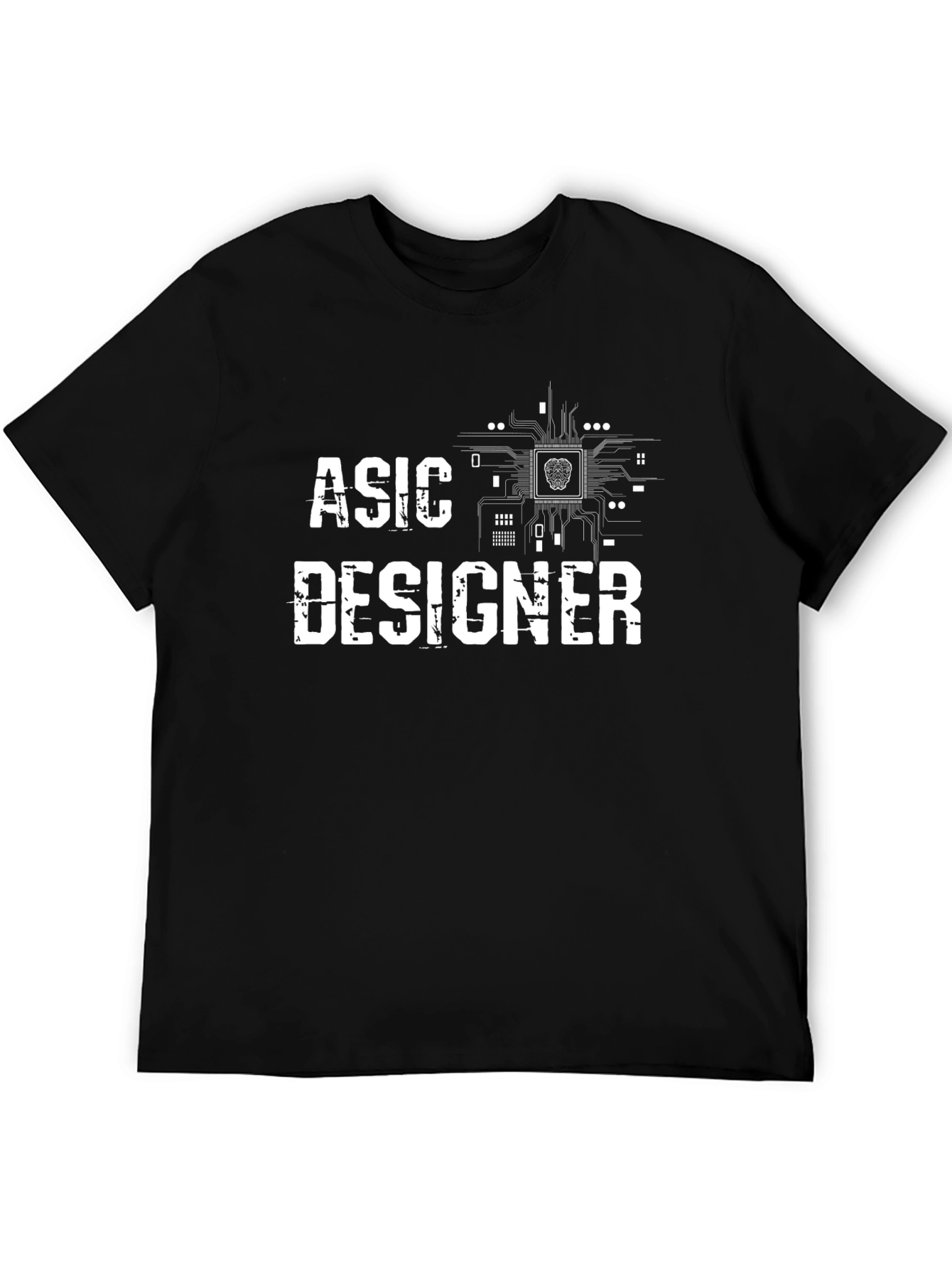 ASIC Designer Black T-Shirt - Tech Enthusiast Apparel