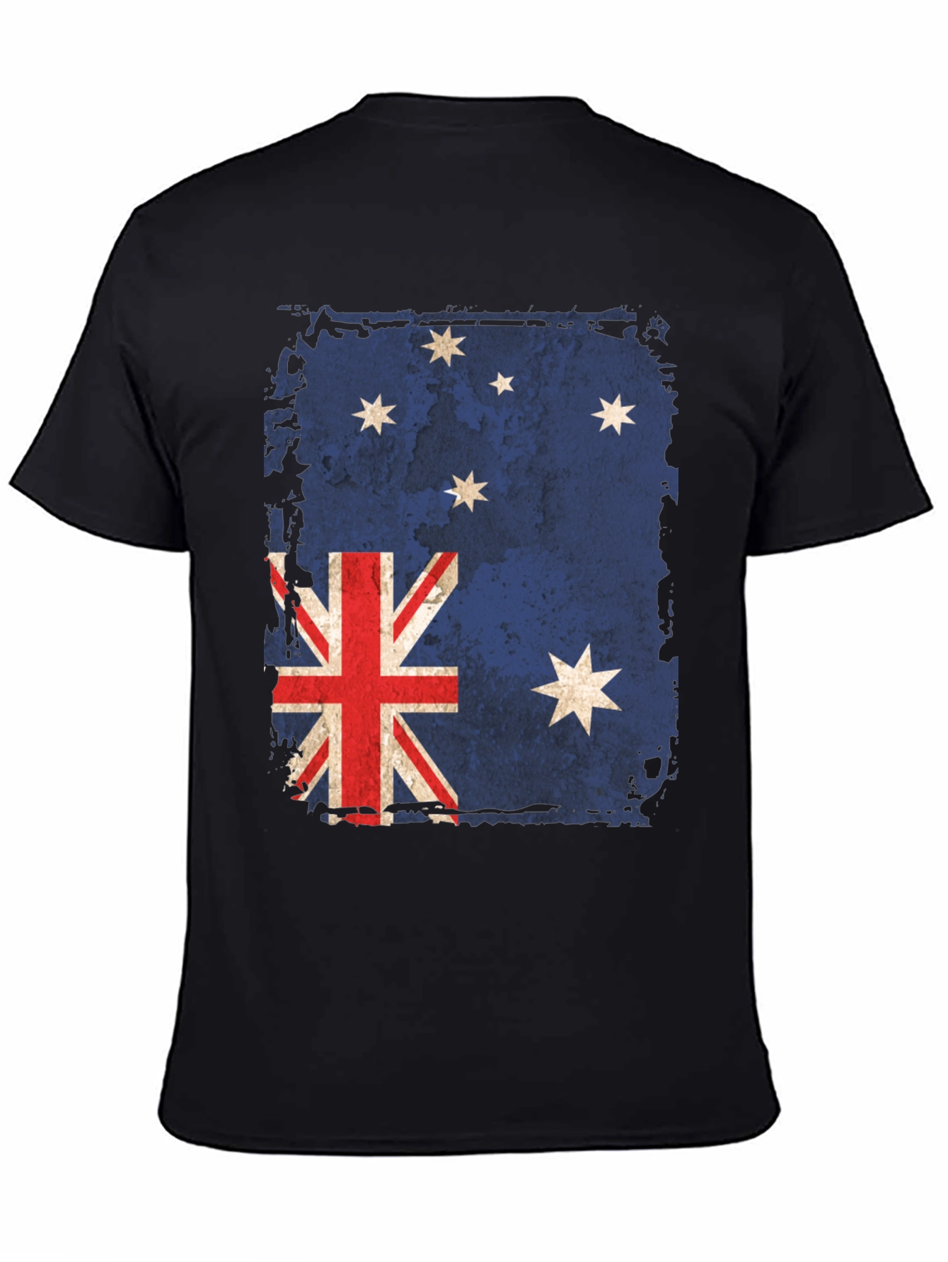 Distressed Australian Flag Graphic T-Shirt