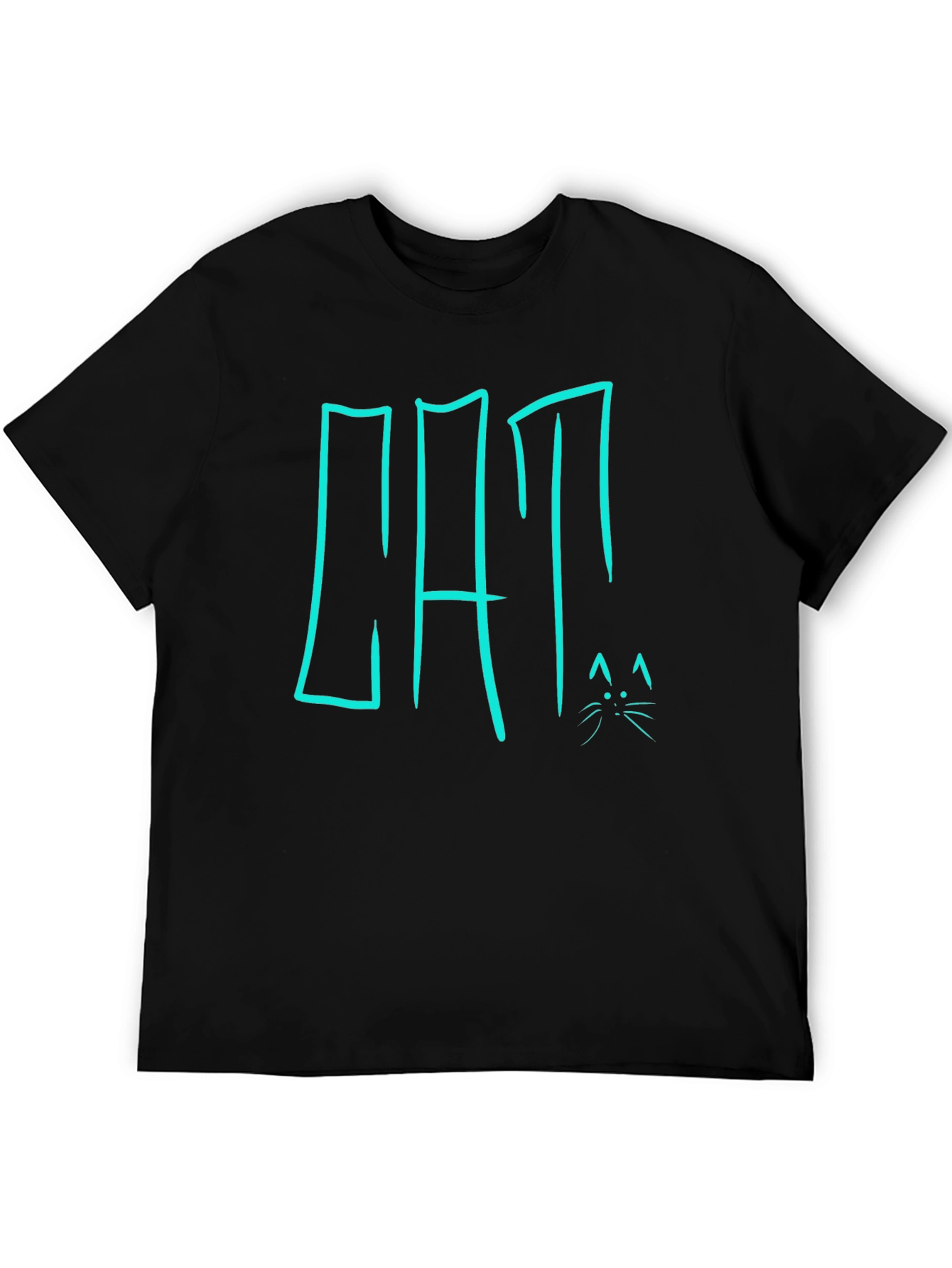 Cool Cat Graphic Black T-Shirt