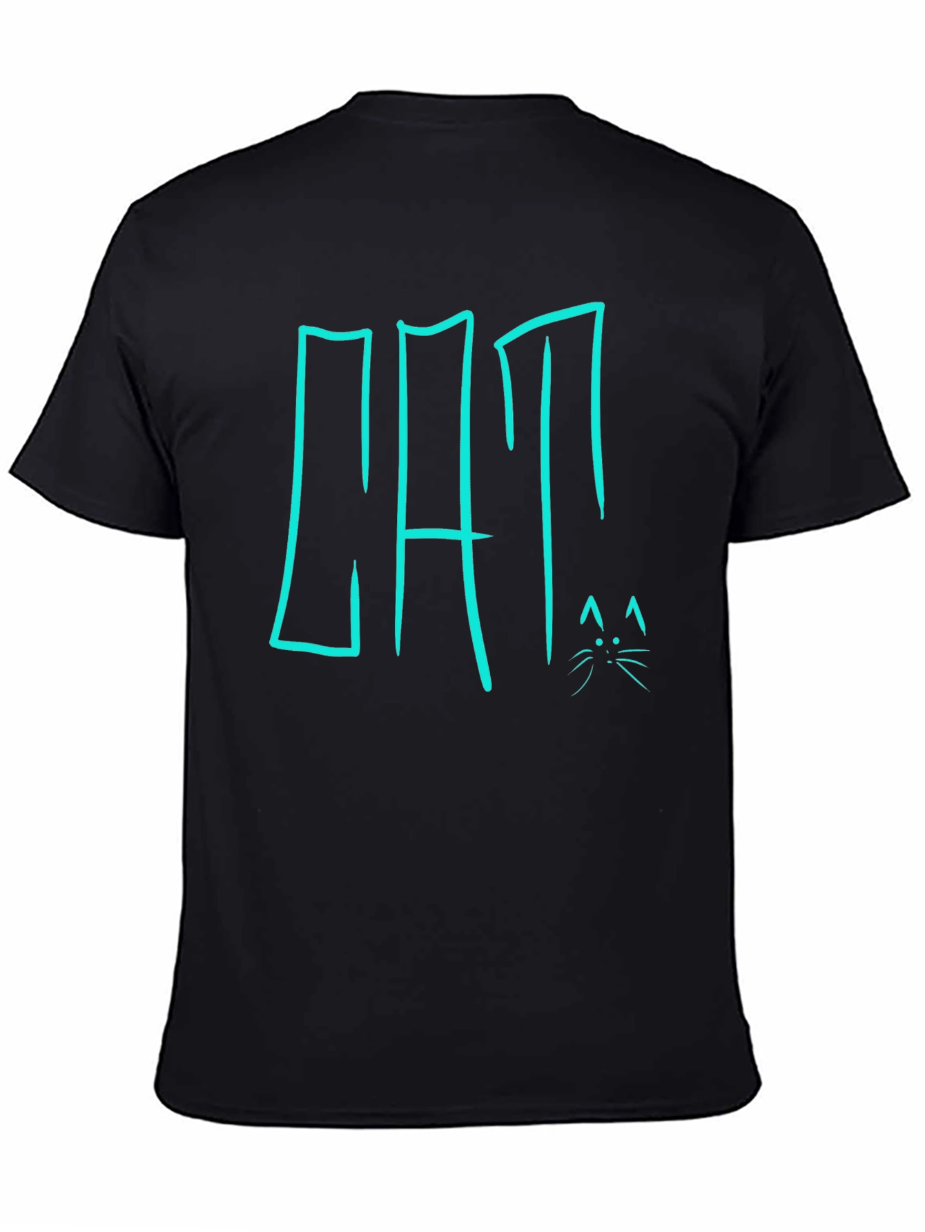 Cool Cat Graphic Black T-Shirt