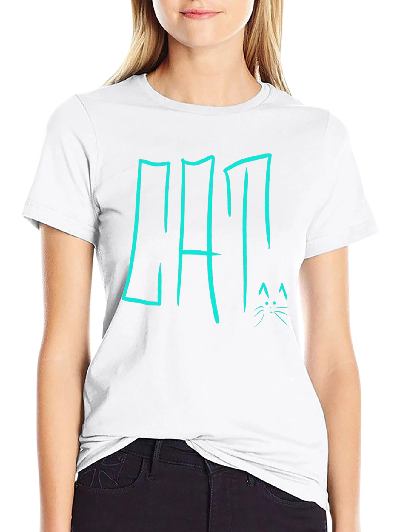 Cool Cat Graphic Black T-Shirt